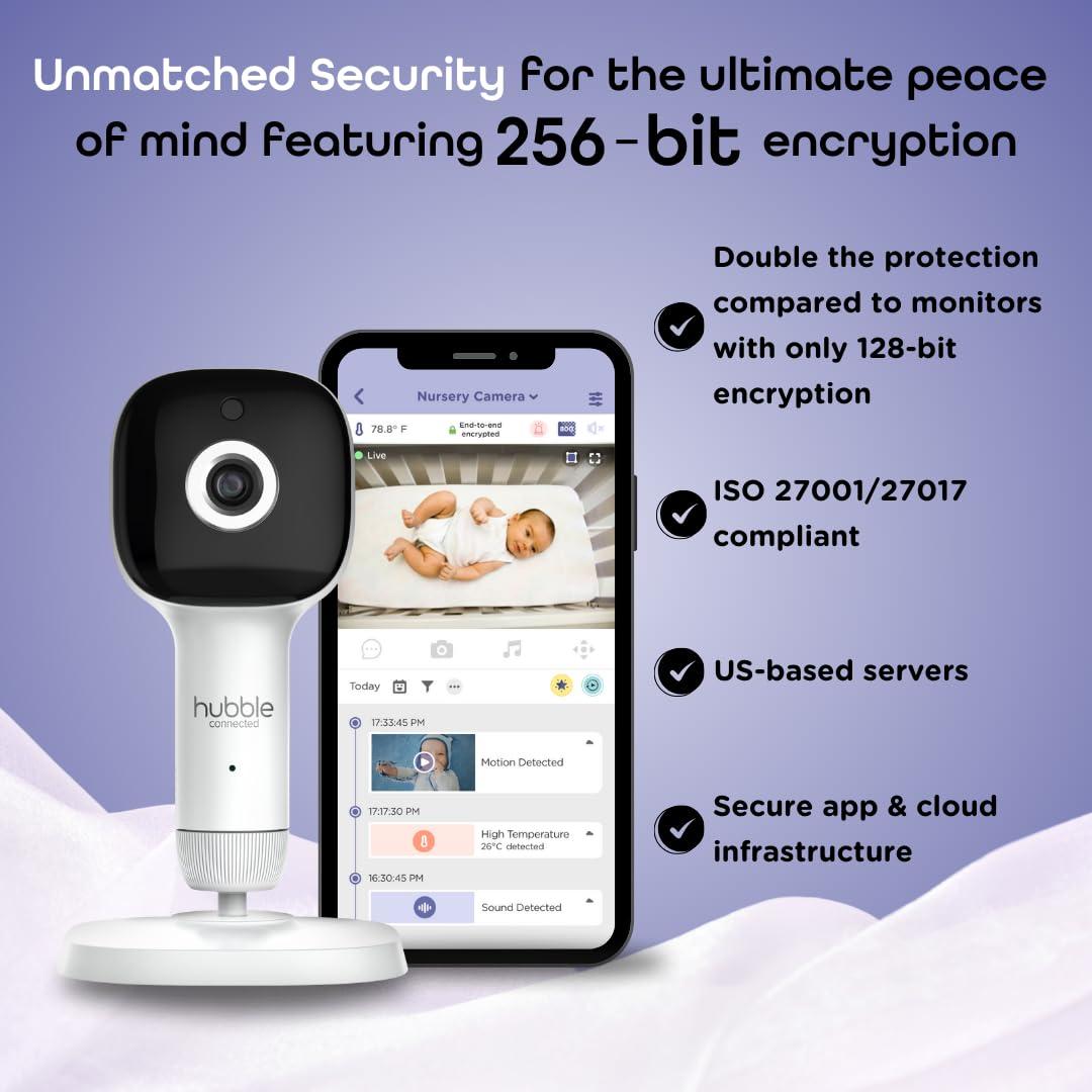 Monitor de Bebé Inteligente Hubble Conectado SkyVision AI HD