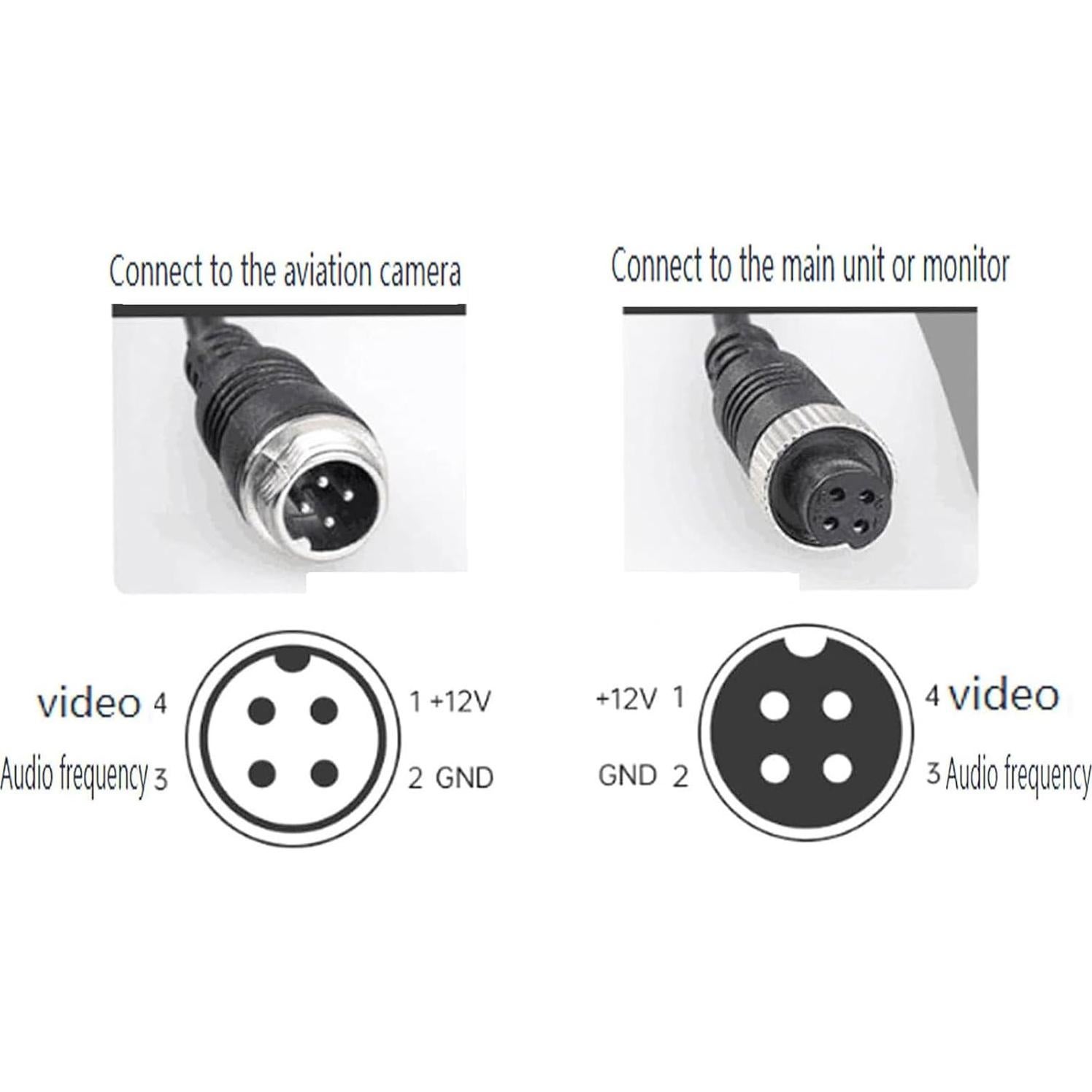 Cable de Extensión de Video 4Pin Priaolker 3M Impermeable