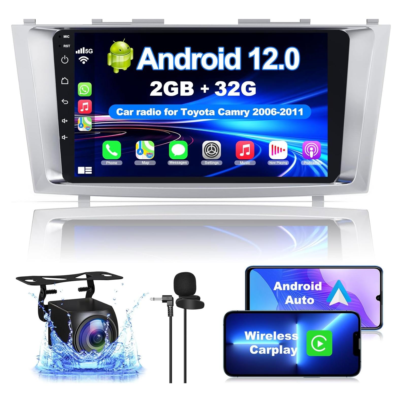 Radio de Coche Android 12 Inexaccessories 9" para Toyota Camry