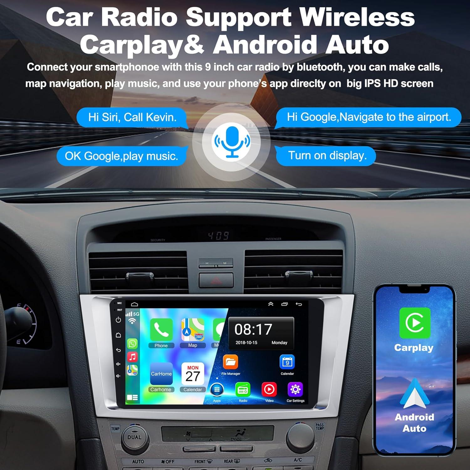 Radio de Coche Android 12 Inexaccessories 9" para Toyota Camry