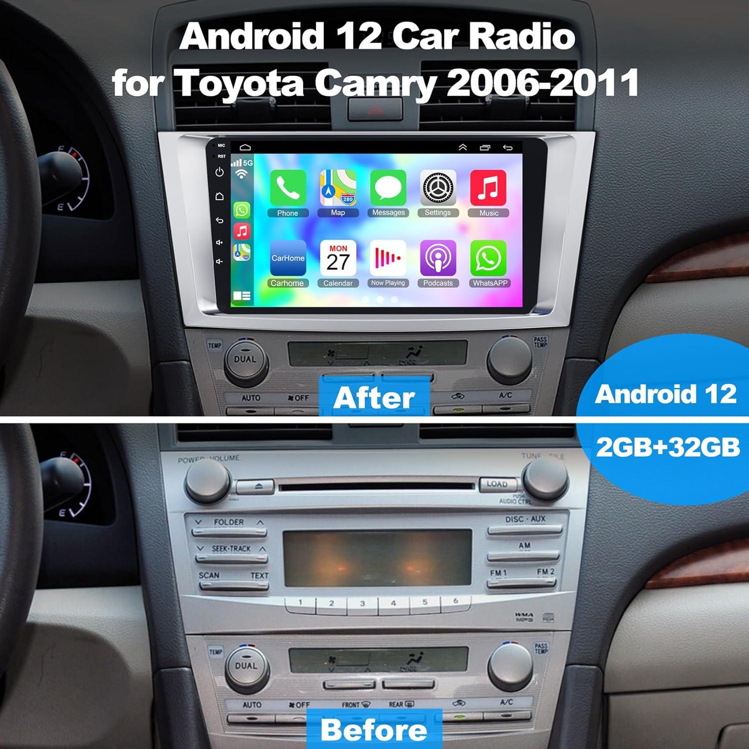 Radio de Coche Android 12 Inexaccessories 9" para Toyota Camry