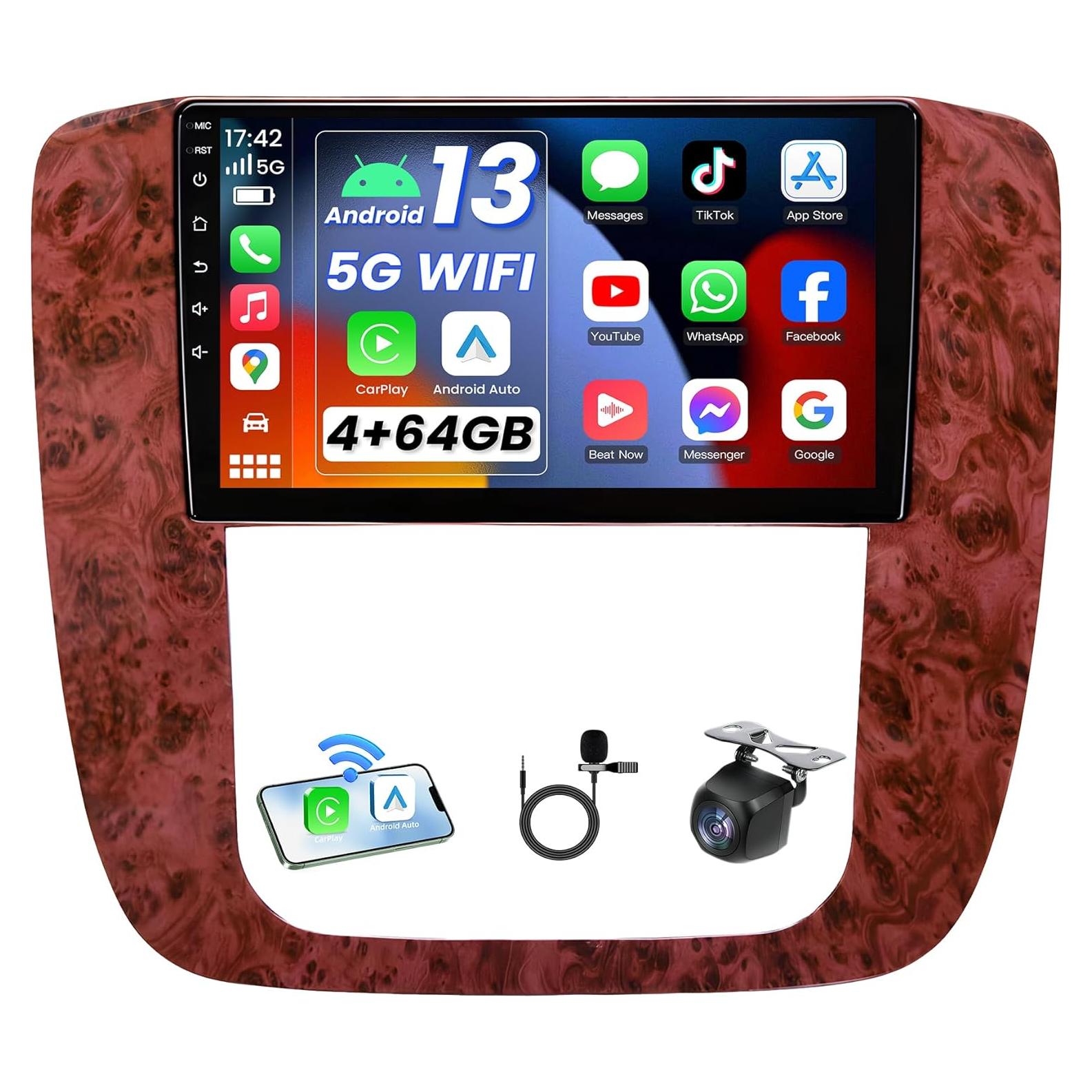 Radio Estéreo Android 13 Jerqry 4GB 64GB para Chevy 2007-2013