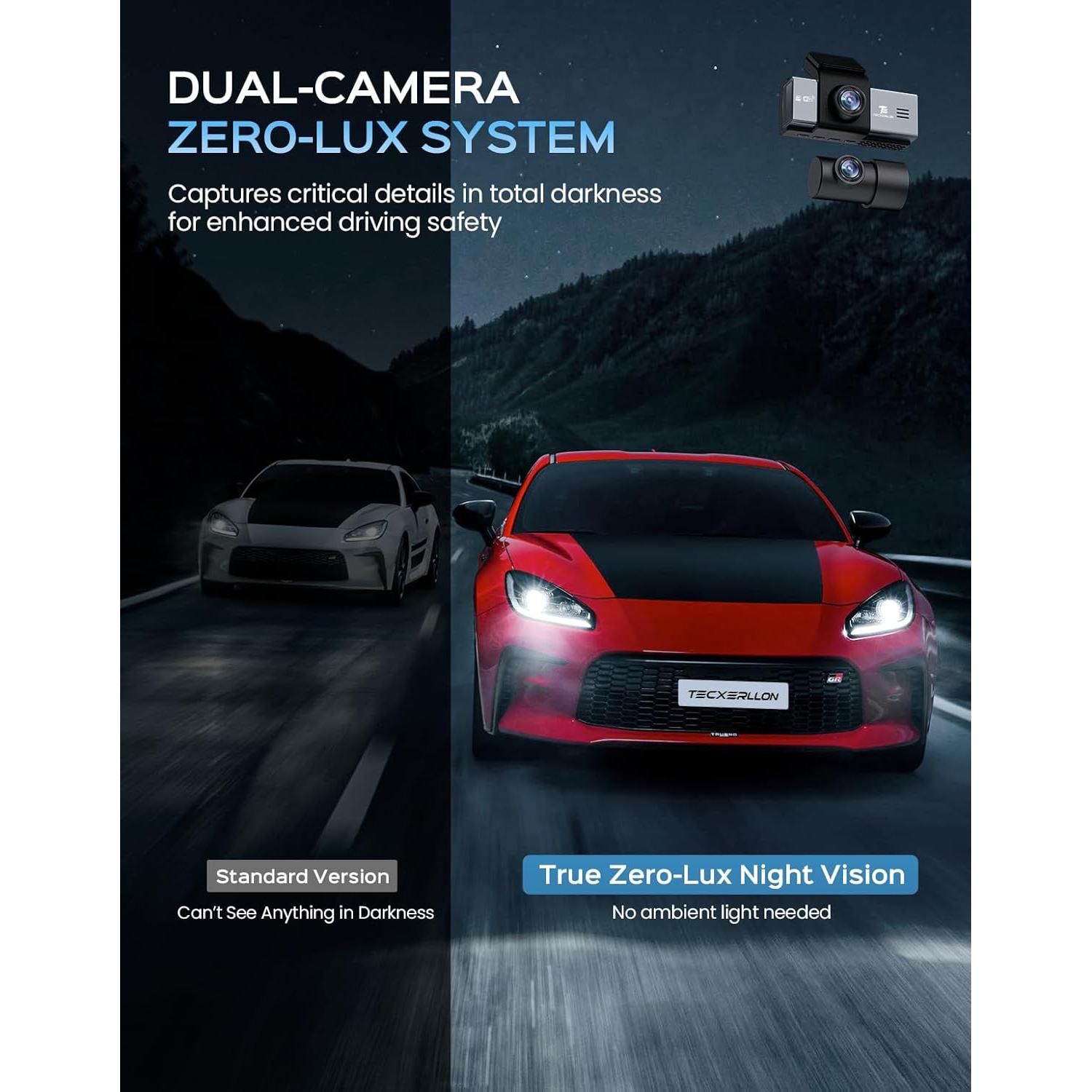 Cámara de tablero 4K TECXERLLON con ADAS y GPS