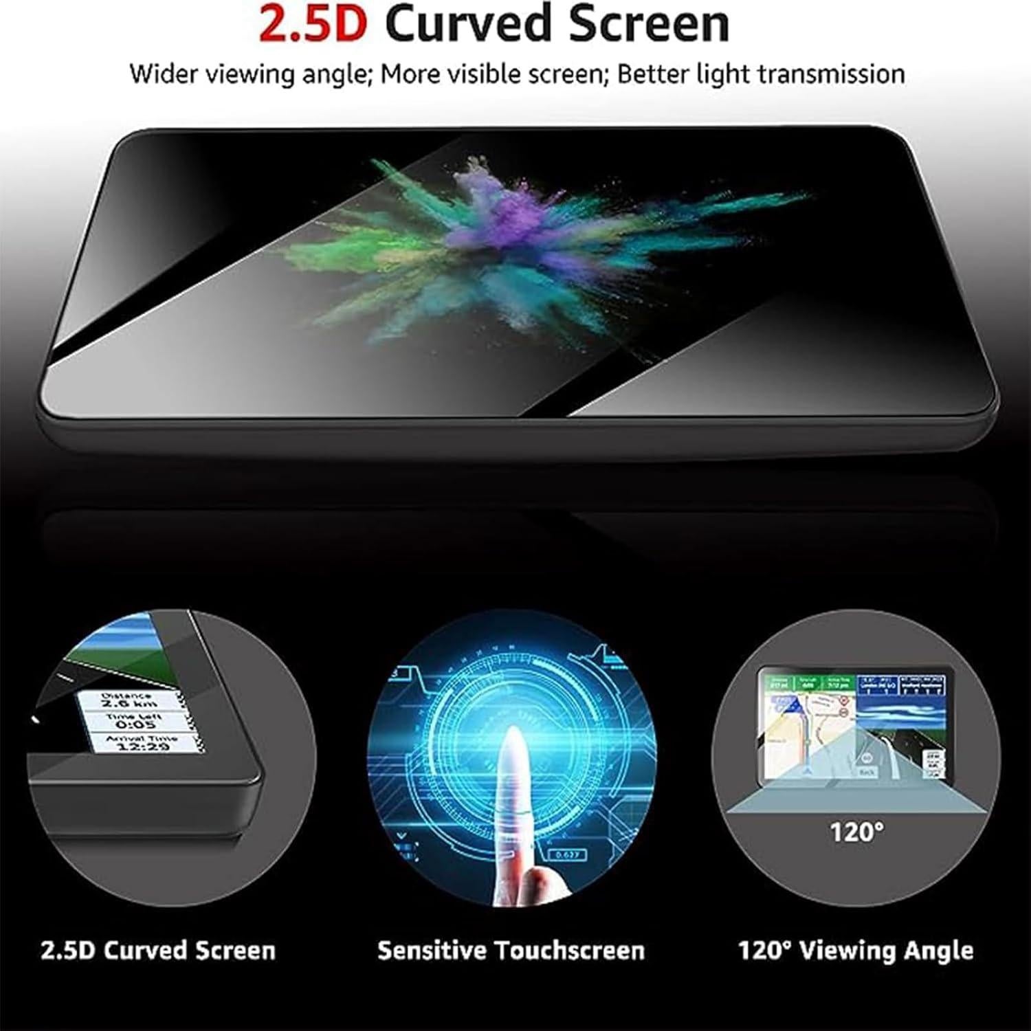 Navegador GPS LONGRUF 7" Pantalla Táctil 2.5D para Camiones