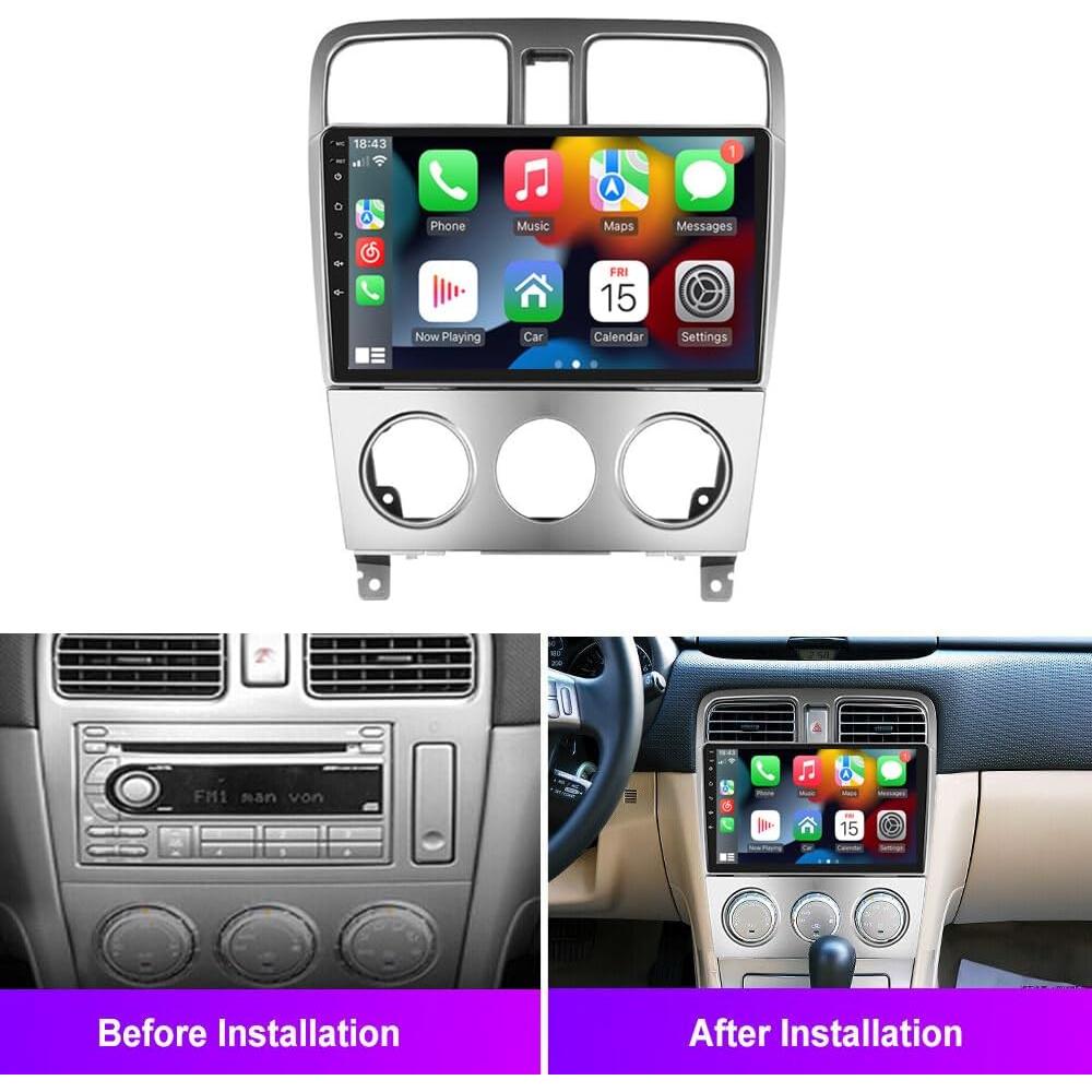 Estéreo de Coche Android 13 Subaru Forester 2002-2008 9"