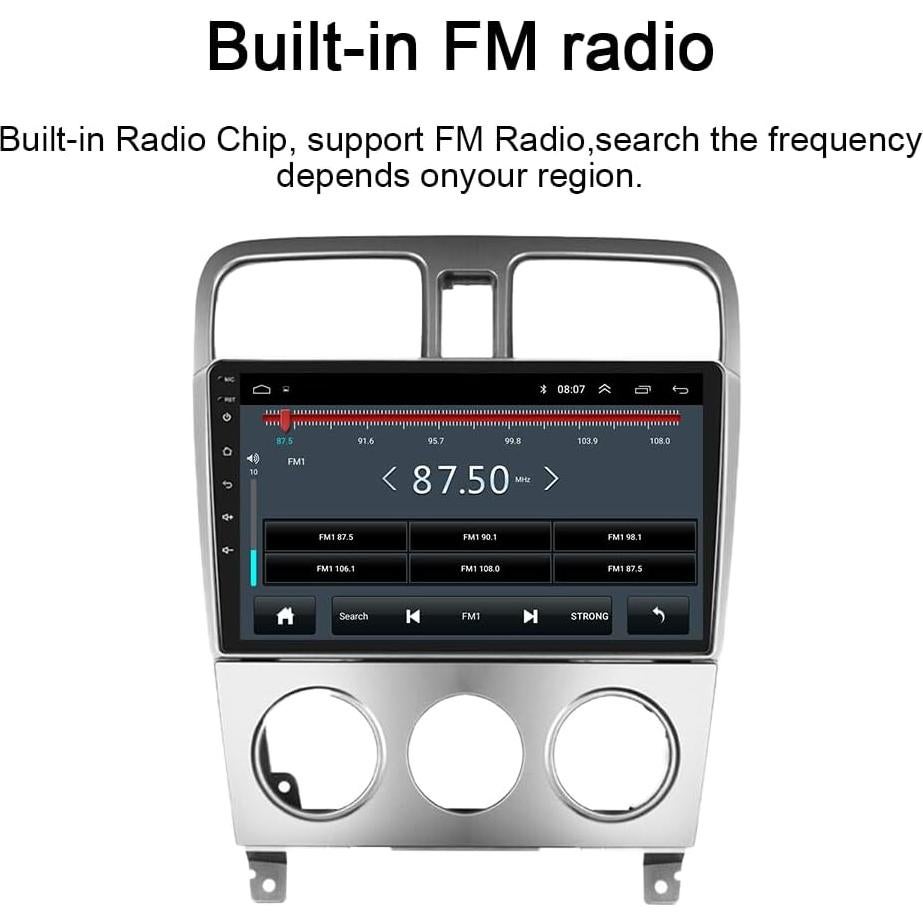 Estéreo de Coche Android 13 Subaru Forester 2002-2008 9"