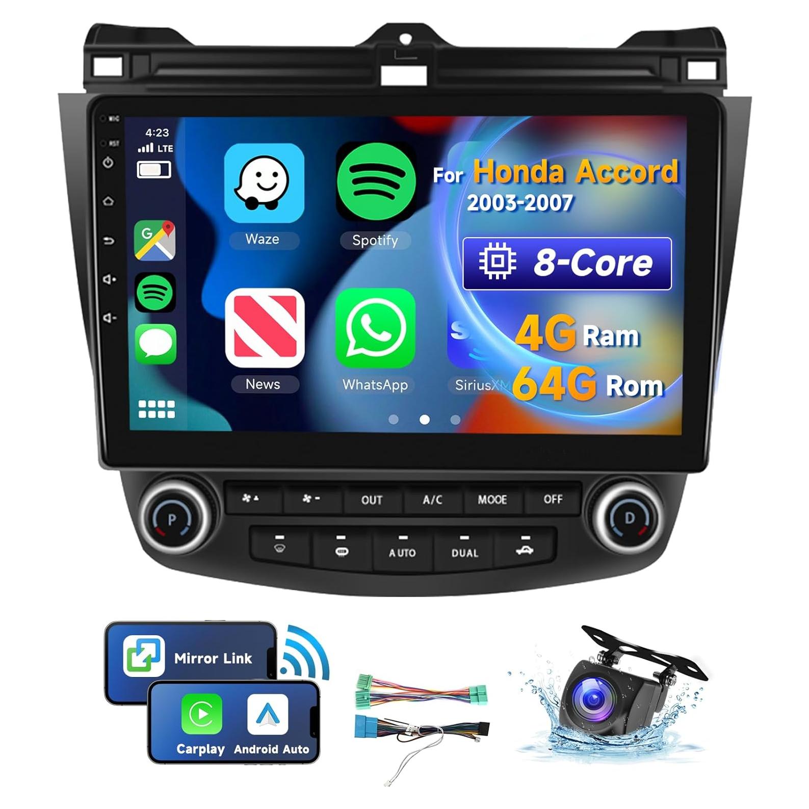 Radio de coche VECHTEL Android 13 para Honda Accord 2003-2007