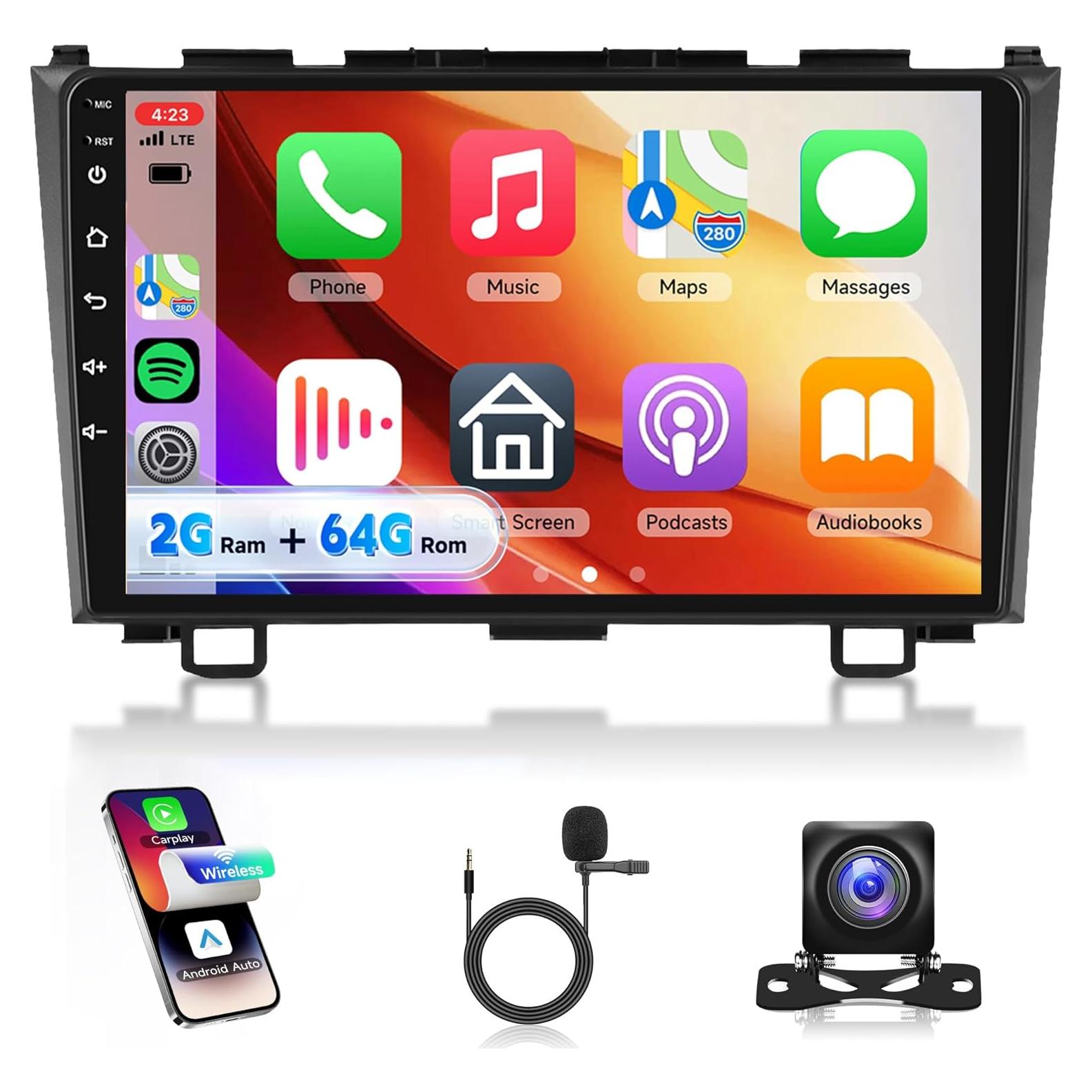 Estéreo de coche Rimoody 9" Android 2GB 64GB para Honda CRV