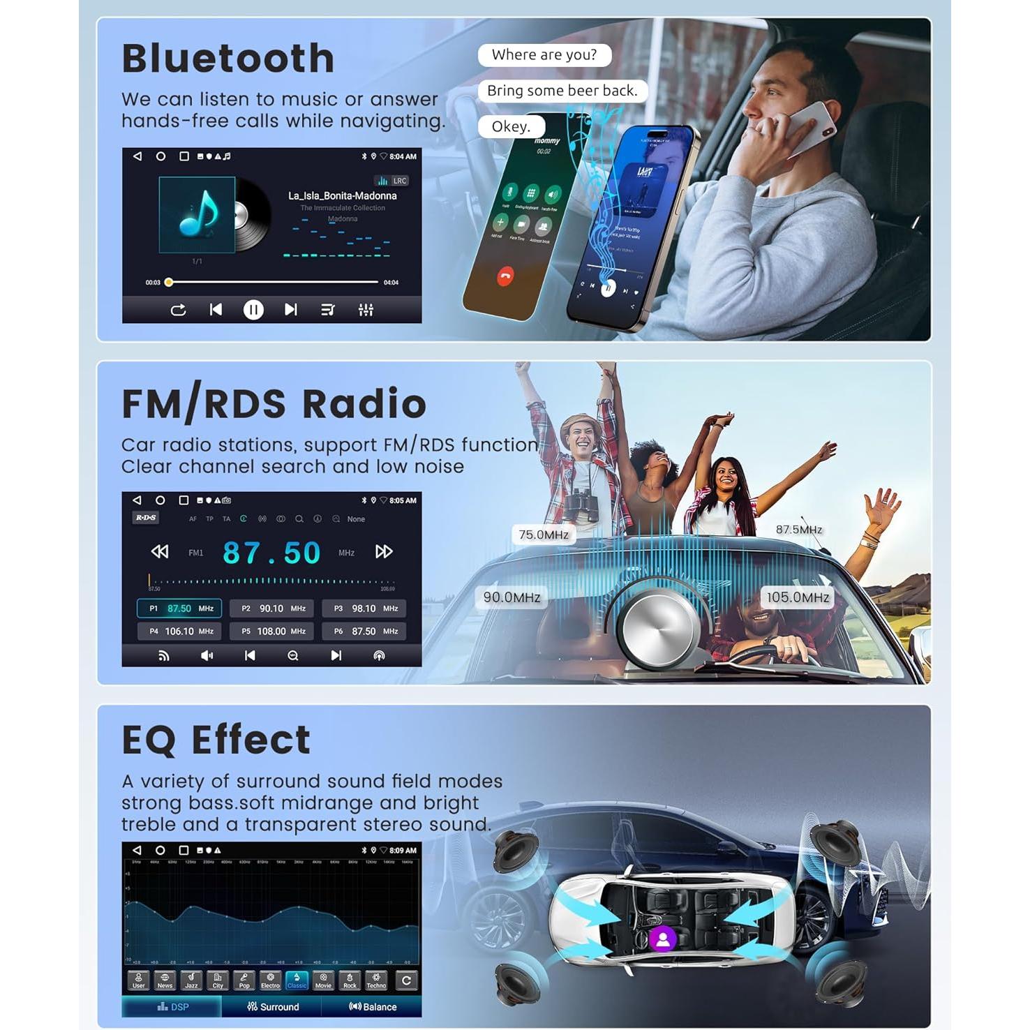 Estéreo de coche Rimoody 9" Android 2GB 64GB para Honda CRV