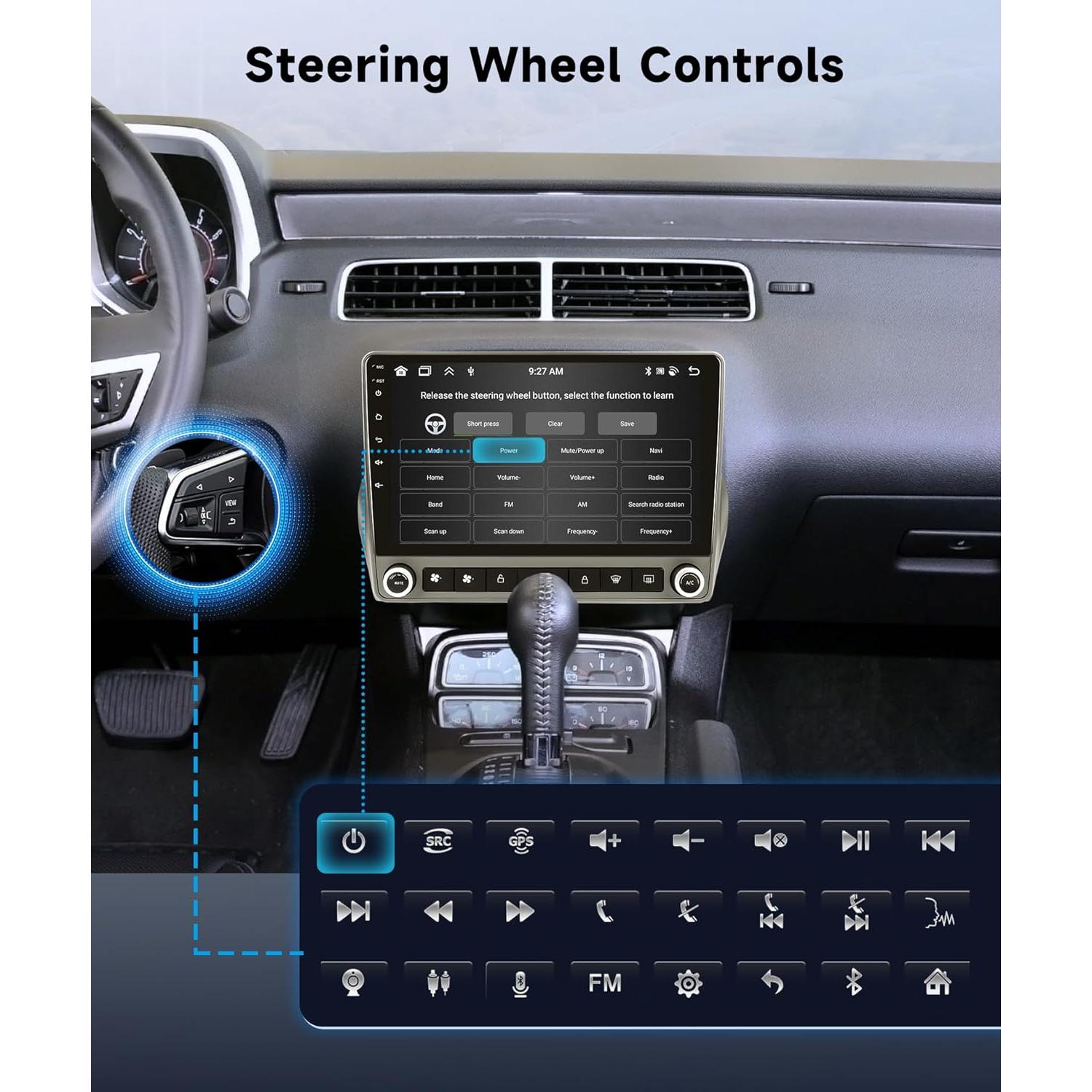 Estéreo de coche METEESER Android 13 para Chevrolet Camaro 2008-2015, 4G+64G, Pantalla IPS 32EQ DSP, Bluetooth 5.0