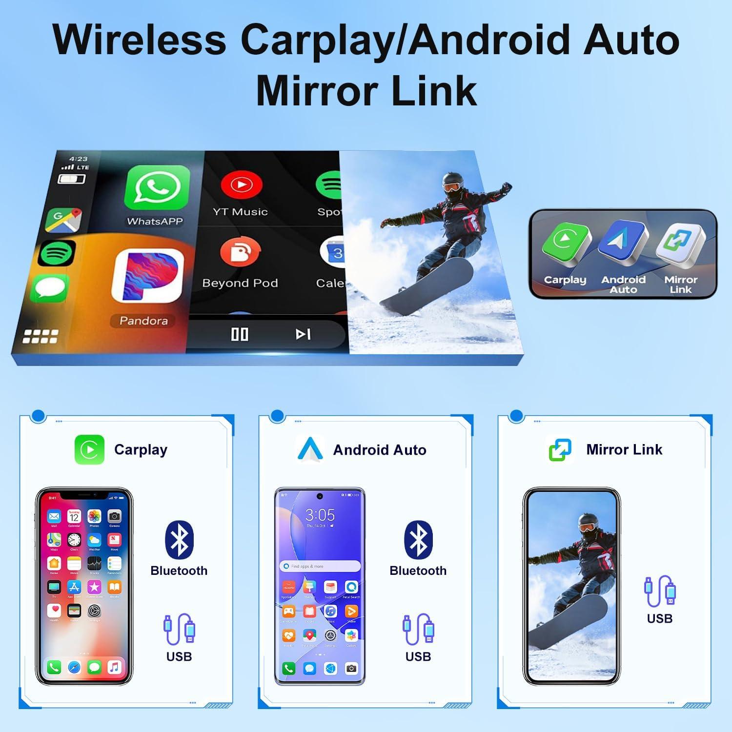 Estéreo de Coche Laueily 9" Android 13 para Dodge Dart 2012-2016