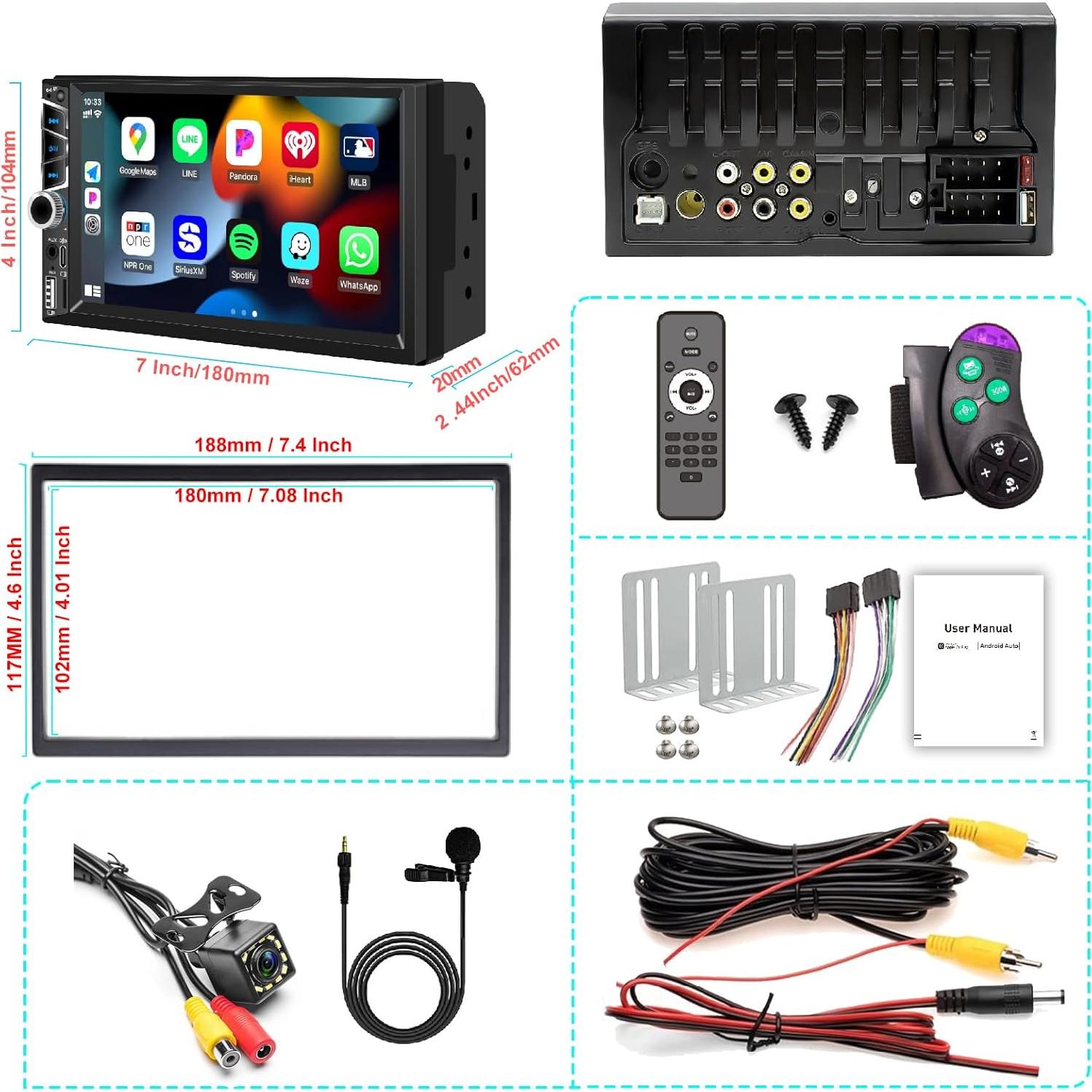 Estéreo de Coche Vexidura MAO7032W 7" Bluetooth 5.2 CarPlay