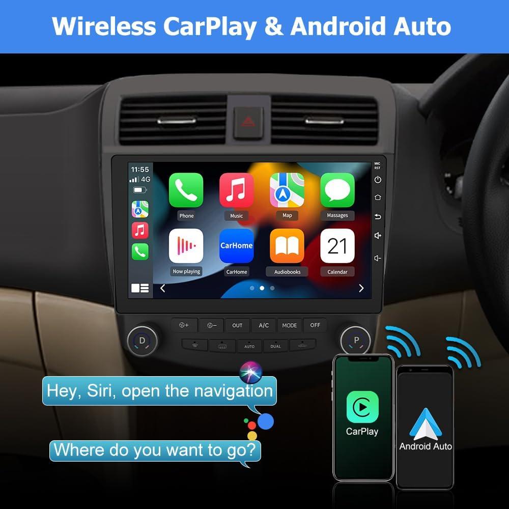 Radio de Coche Android 13 EagleNav 10" 2GB+64GB para Honda Accord 2003-2007