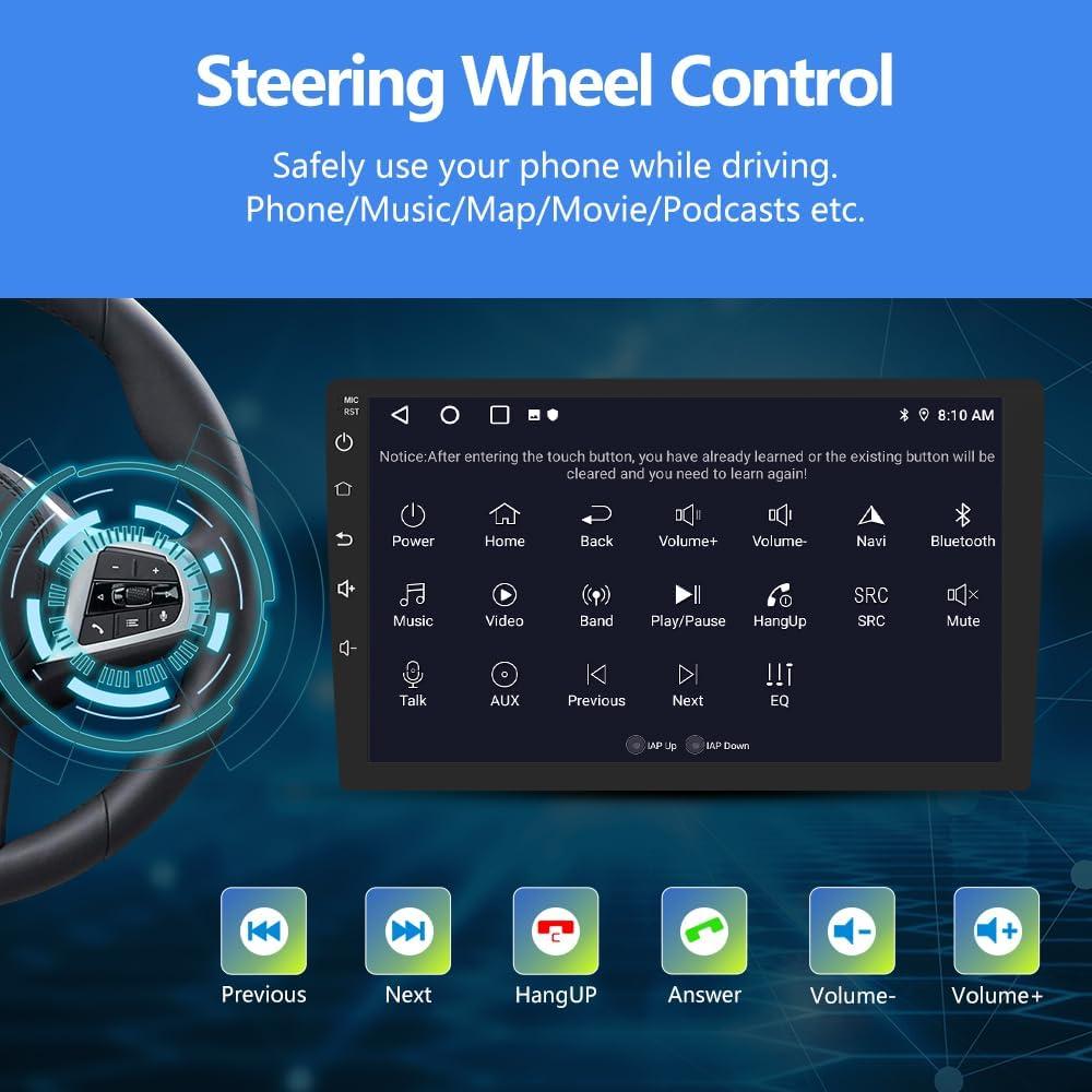 Radio de Coche Android 13 EagleNav 10" 2GB+64GB para Honda Accord 2003-2007