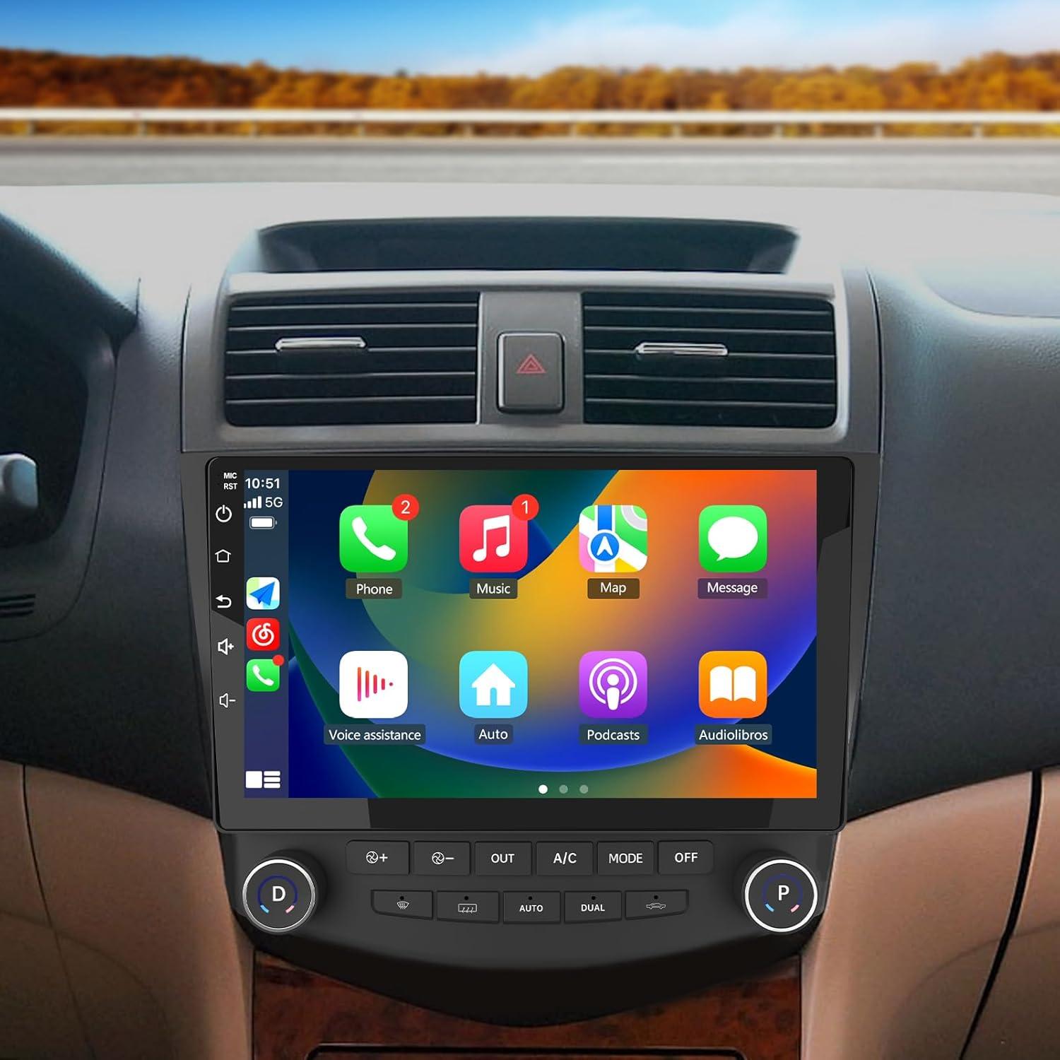 Radio de Coche Android 13 EagleNav 10" 2GB+64GB para Honda Accord 2003-2007