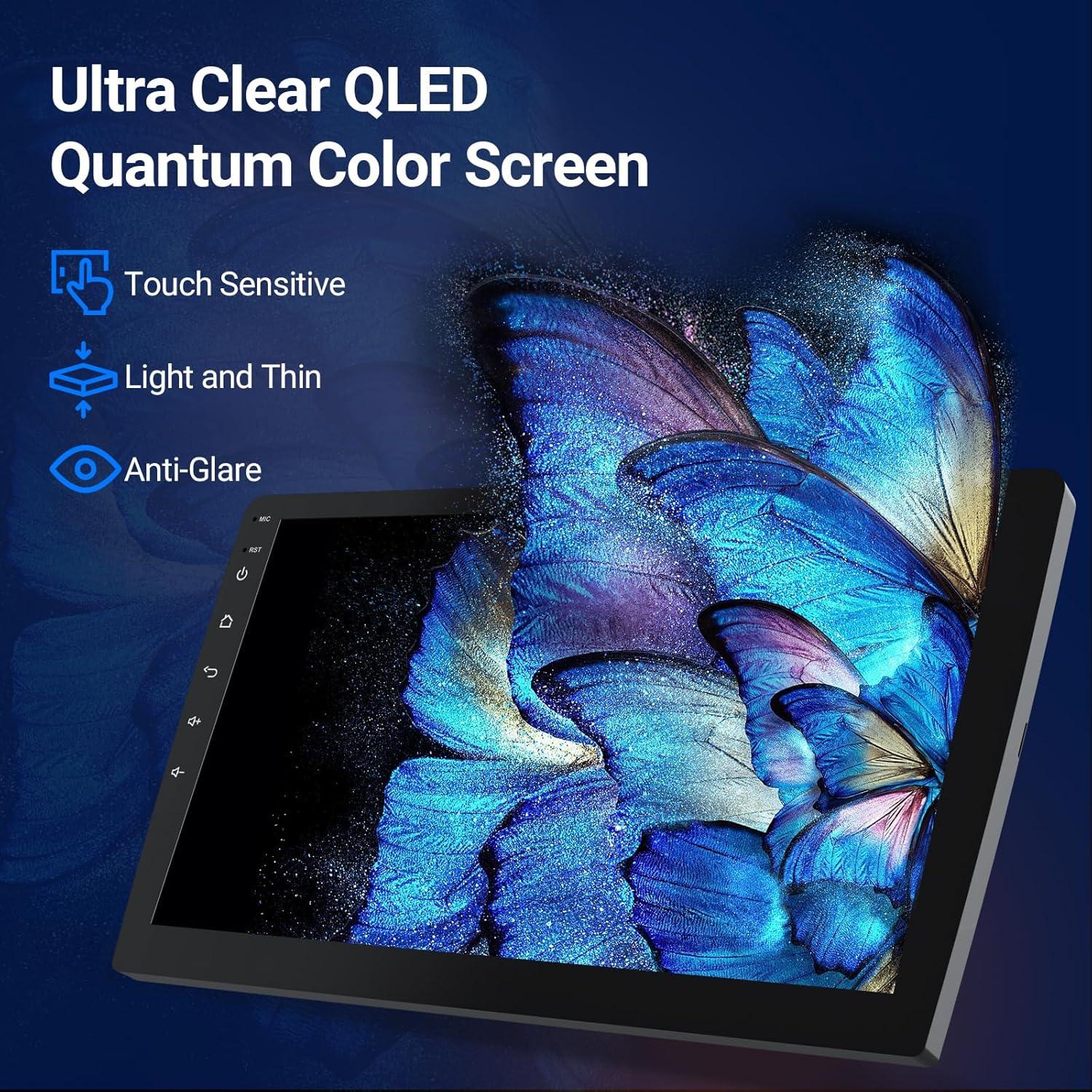 Pantalla Carplay HD 10.1" Haudio Doble Din 720P GPS 64GB