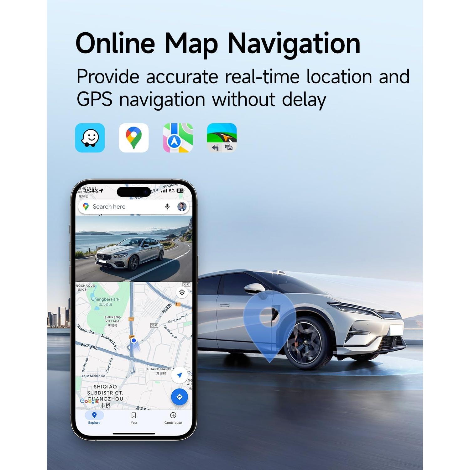 Pantalla Carplay Inalámbrica 11.26" NINEYIN con Cámara 4K