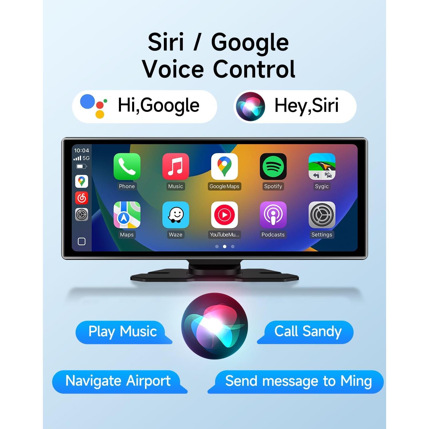 Pantalla Carplay Inalámbrica 11.26" NINEYIN con Cámara 4K