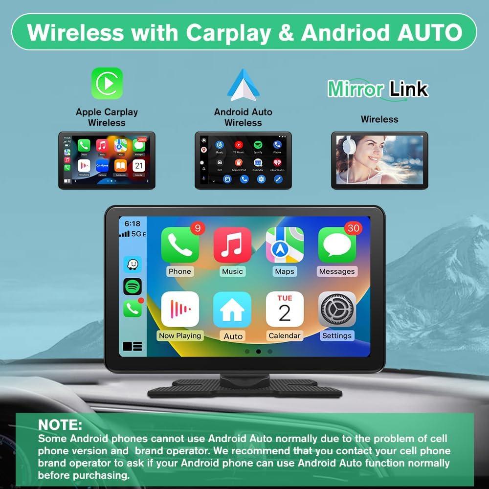 Pantalla Carplay Pyniro 9" con Cámara 4K y GPS