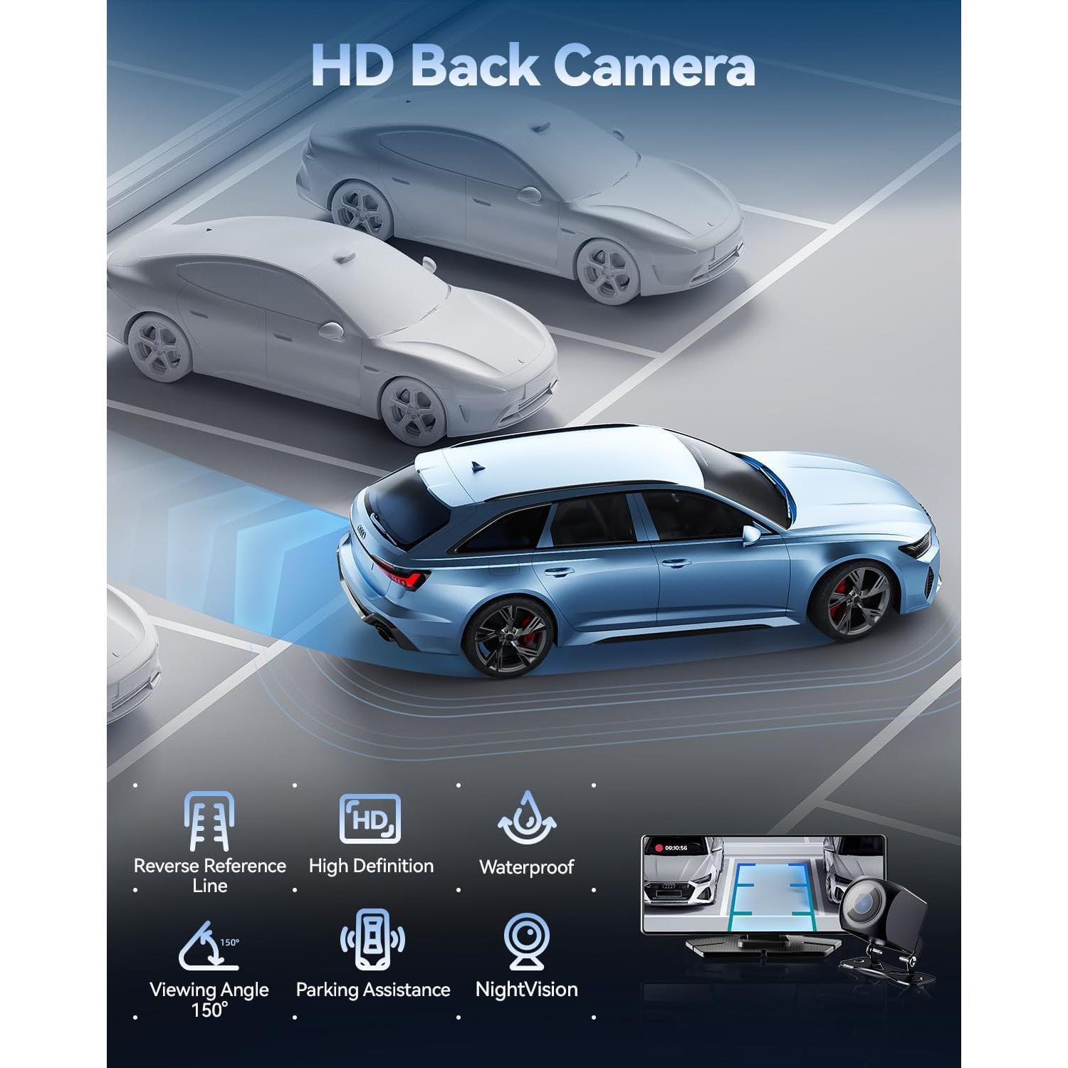 Pantalla Carplay 8.1" HD TERUNSOUl con Cámara 4K y GPS