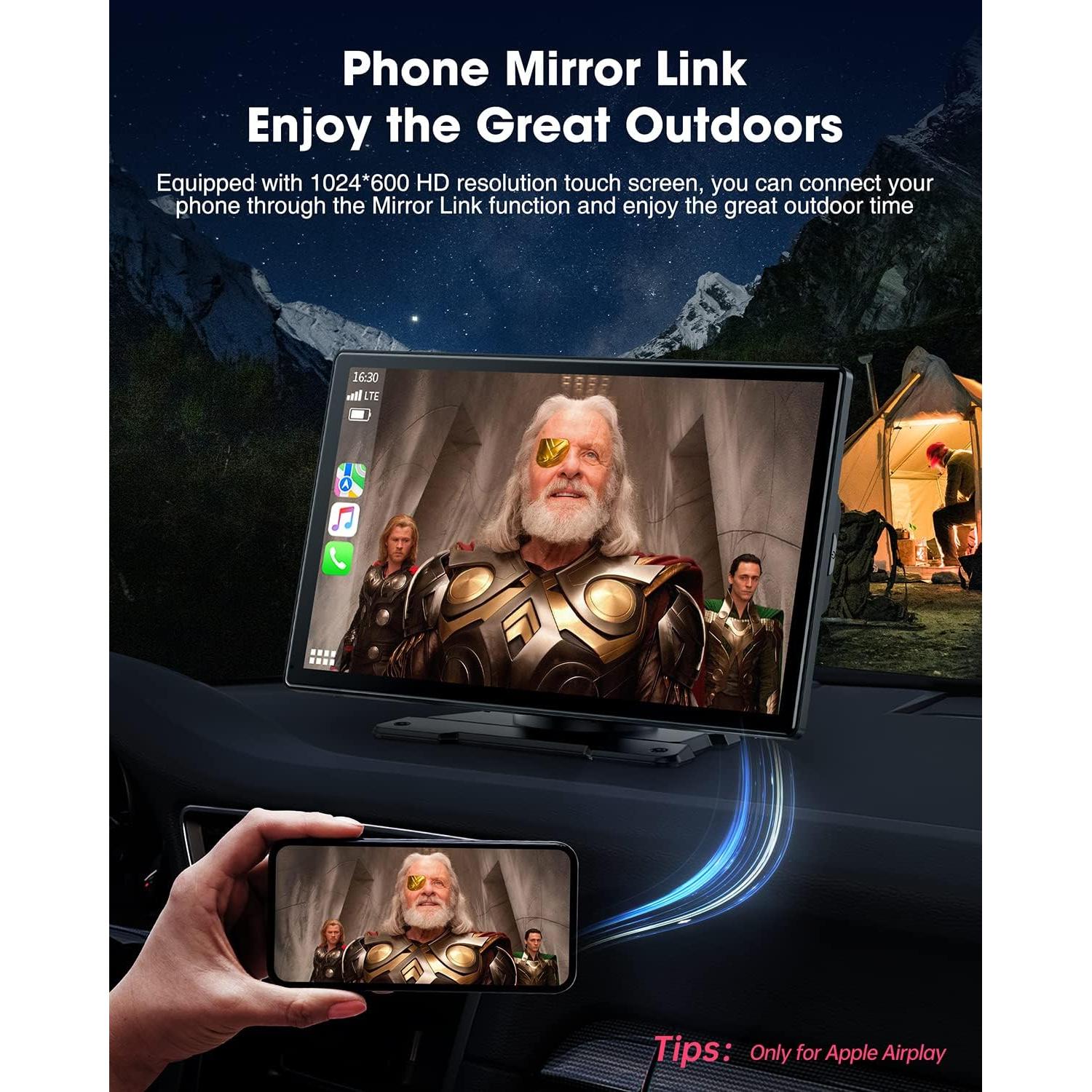 Estéreo Inalámbrico 9 Pulgadas LAMTTO con Carplay y GPS