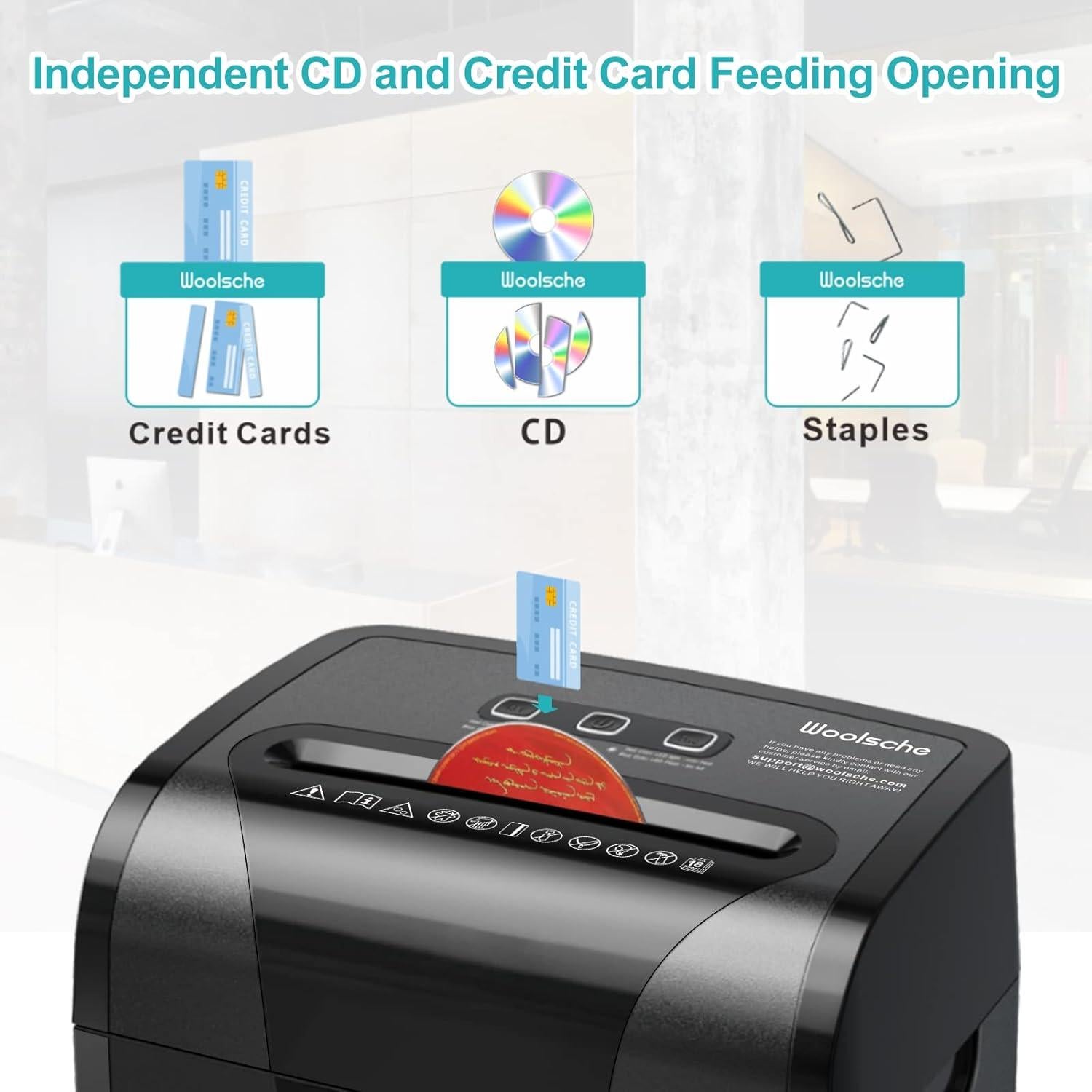 Desgarrador de Papel Woolsche LM2007 Corte Cruzado 18 Hojas