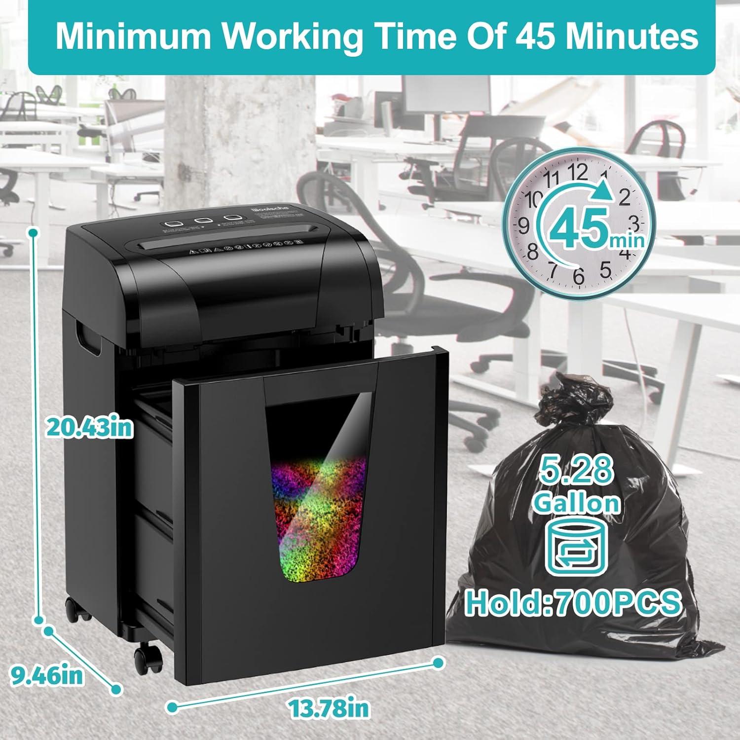 Desgarrador de Papel Woolsche LM2007 Corte Cruzado 18 Hojas