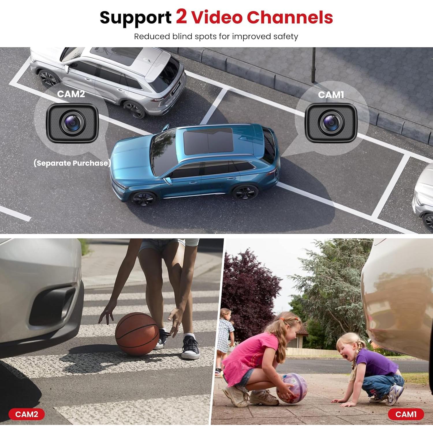 Cámara de Respaldo Inalámbrica Foxpark 1080P IP69K 0.5kg