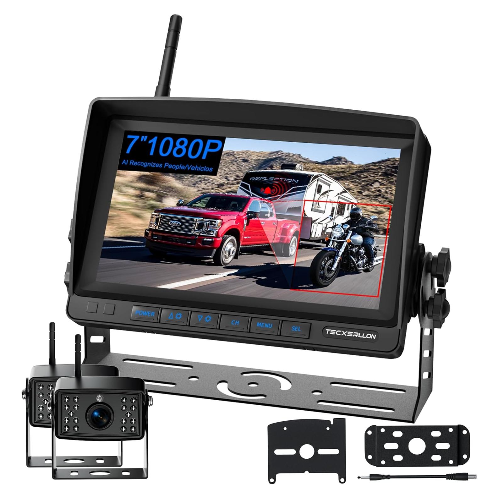 Cámara de Respaldo Inalámbrica TEXCERLLON 1080P con AI