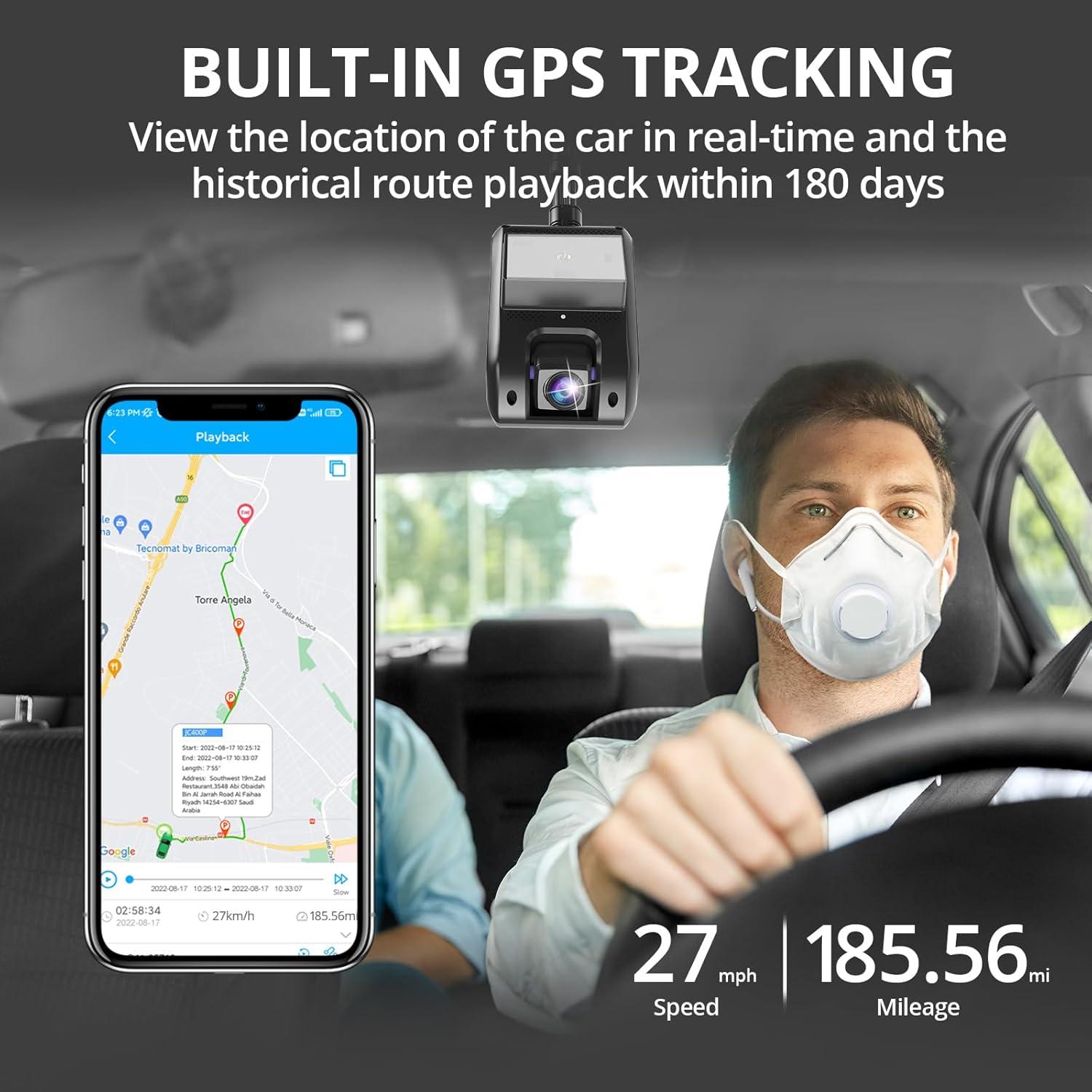 Cámara de Video 4G JIMIIOT JC400P 1080P Doble Canal GPS