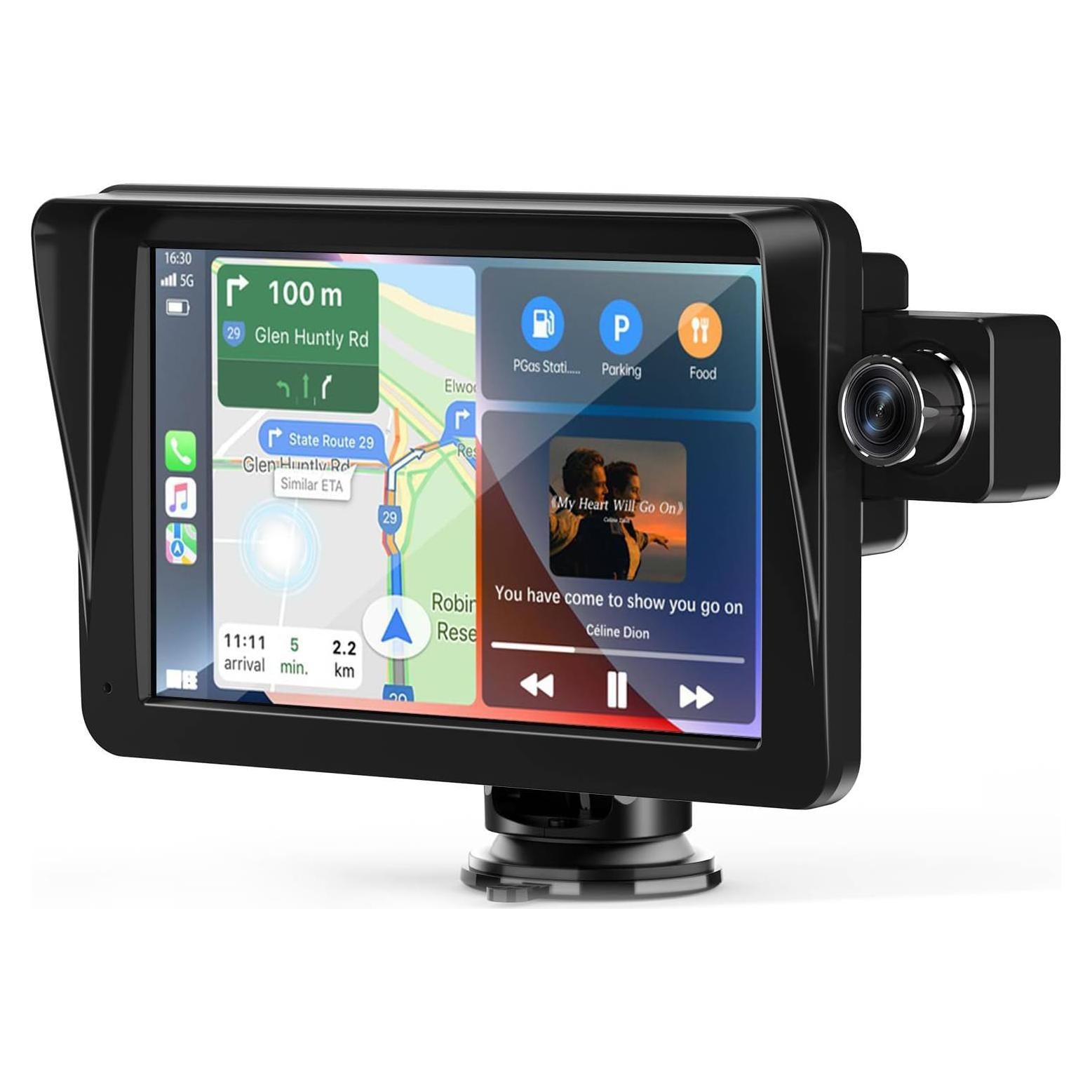 Pantalla Inalámbrica 9" MRQ CarPlay Android Auto con Cámaras