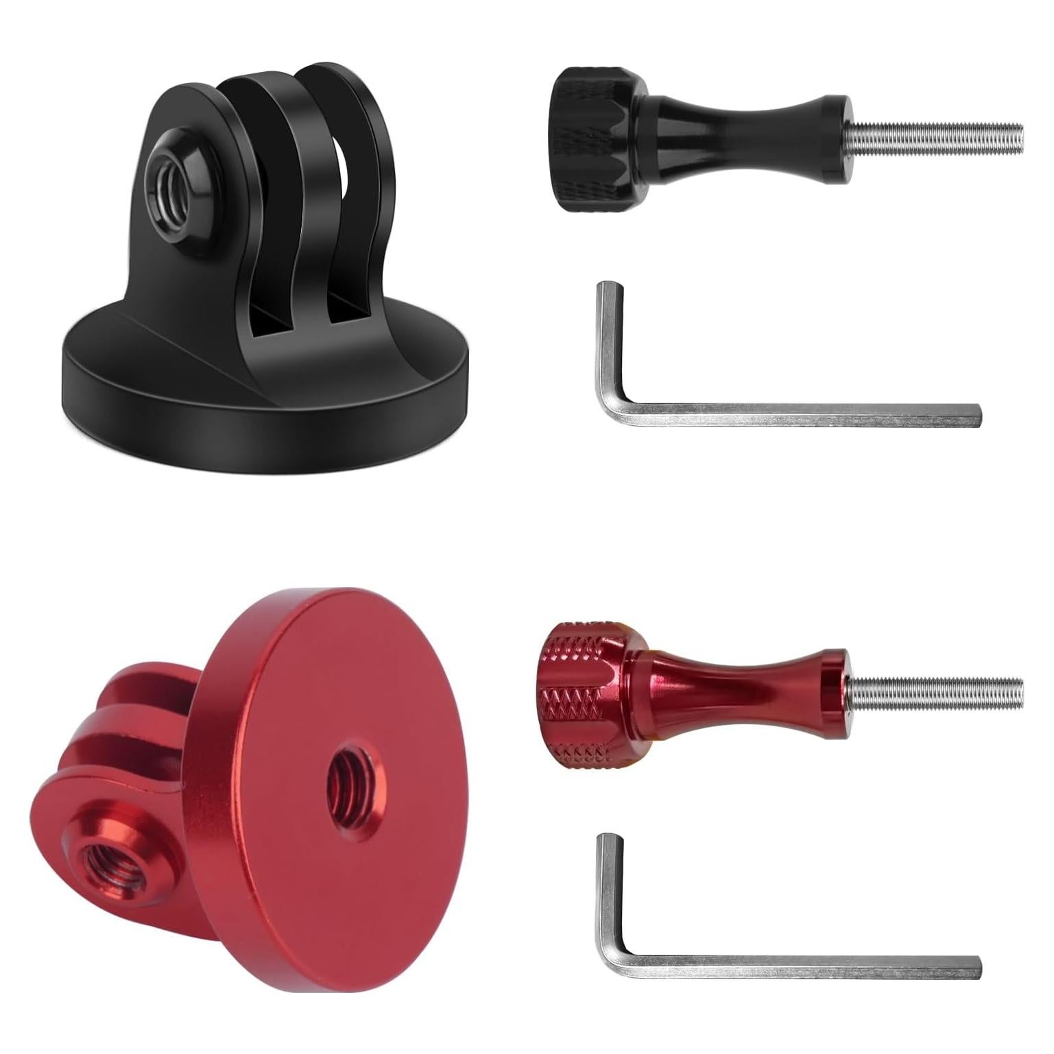 Adaptador de Montaje de Trípode Aluminio Mechrig 2 Pcs 1/4"