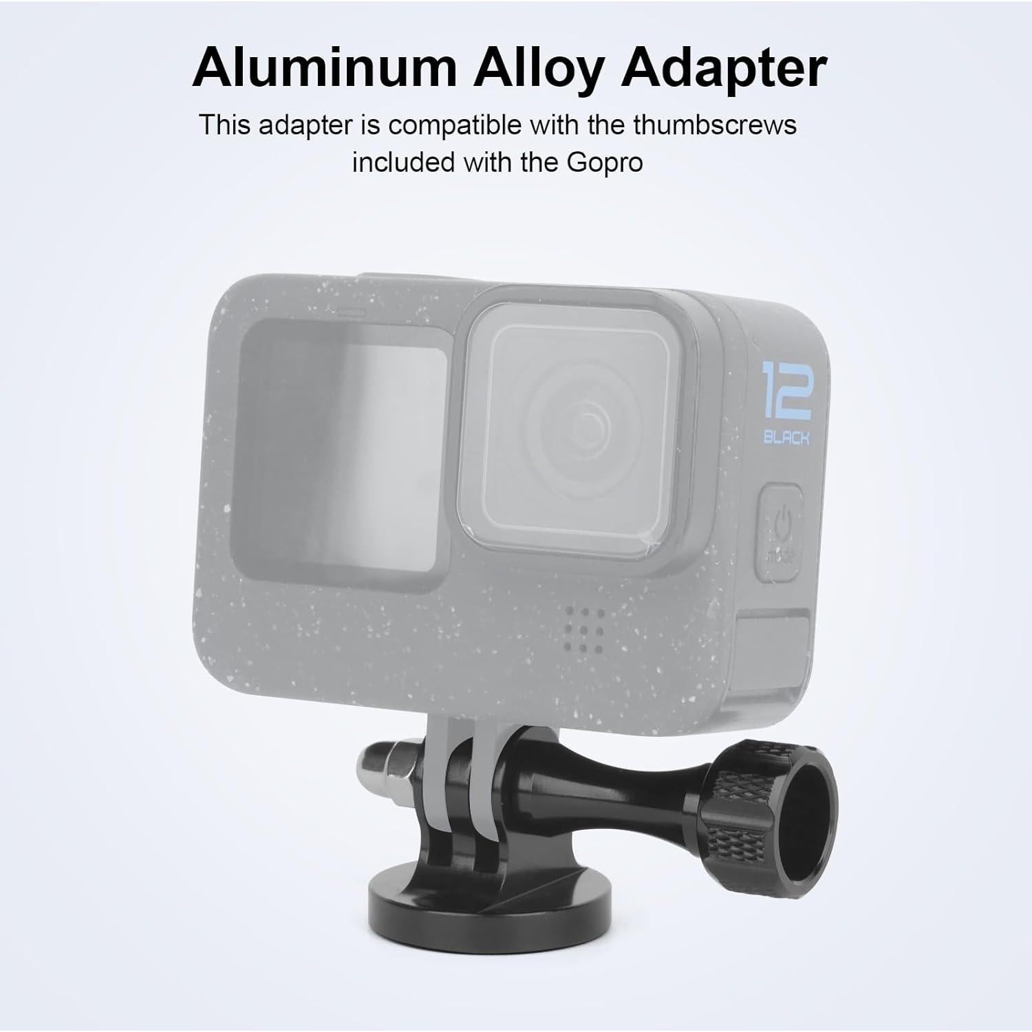 Adaptador de Montaje de Trípode Aluminio Mechrig 2 Pcs 1/4"
