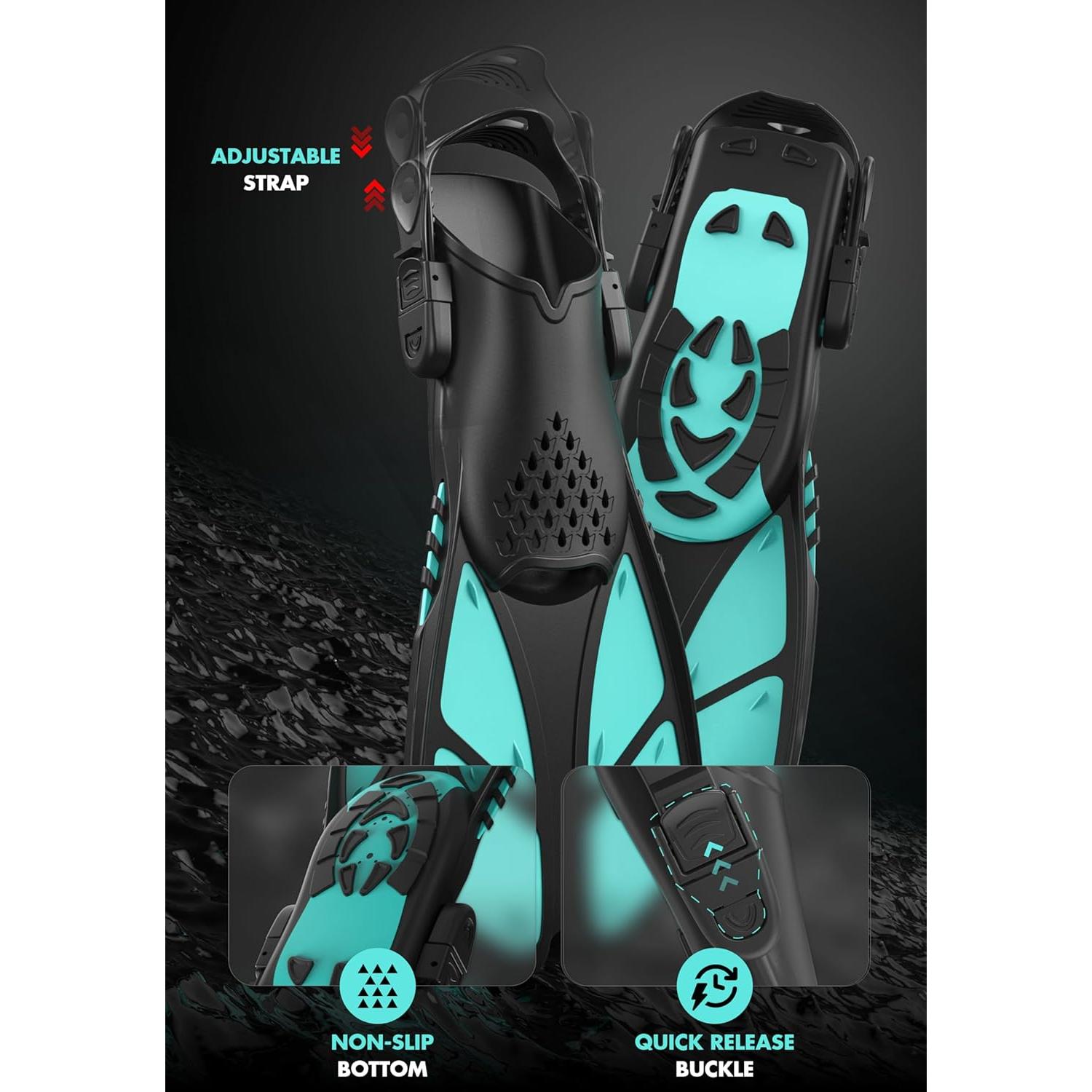 Equipo de Snorkel COZIA DESIGN con Aletas y Máscara L