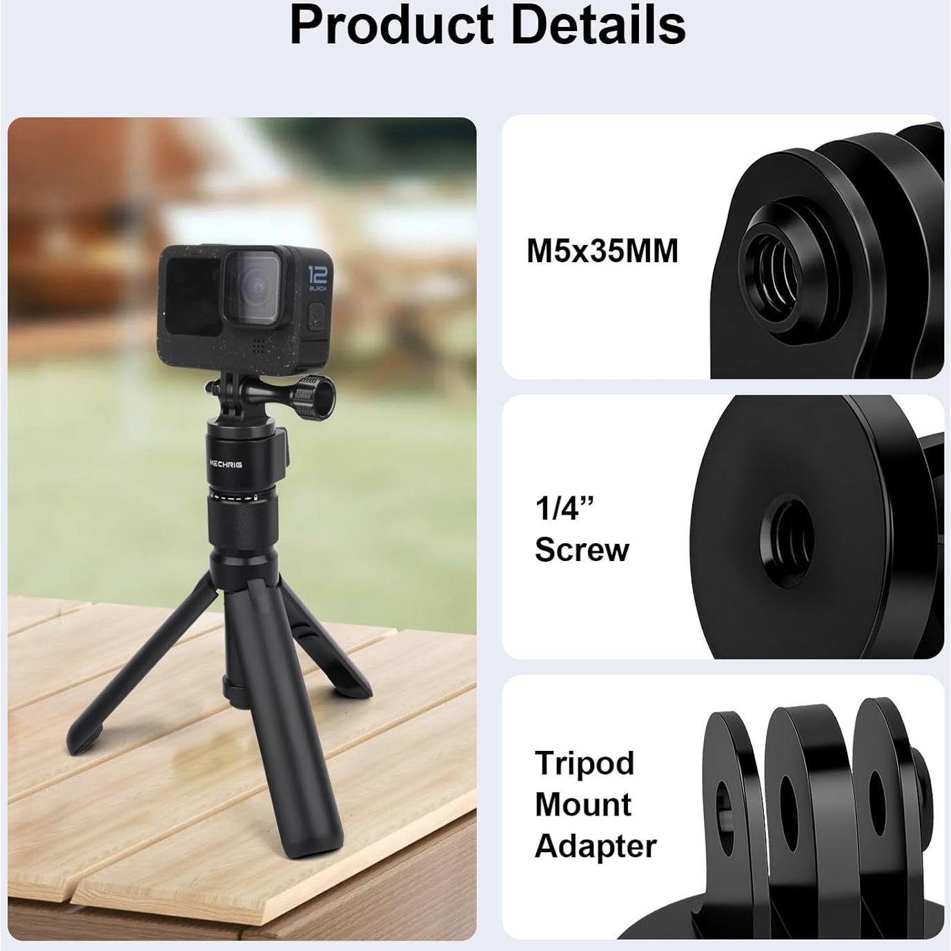 Adaptadores de Montaje de Trípode de Aluminio Mechrig - Paquete de 3