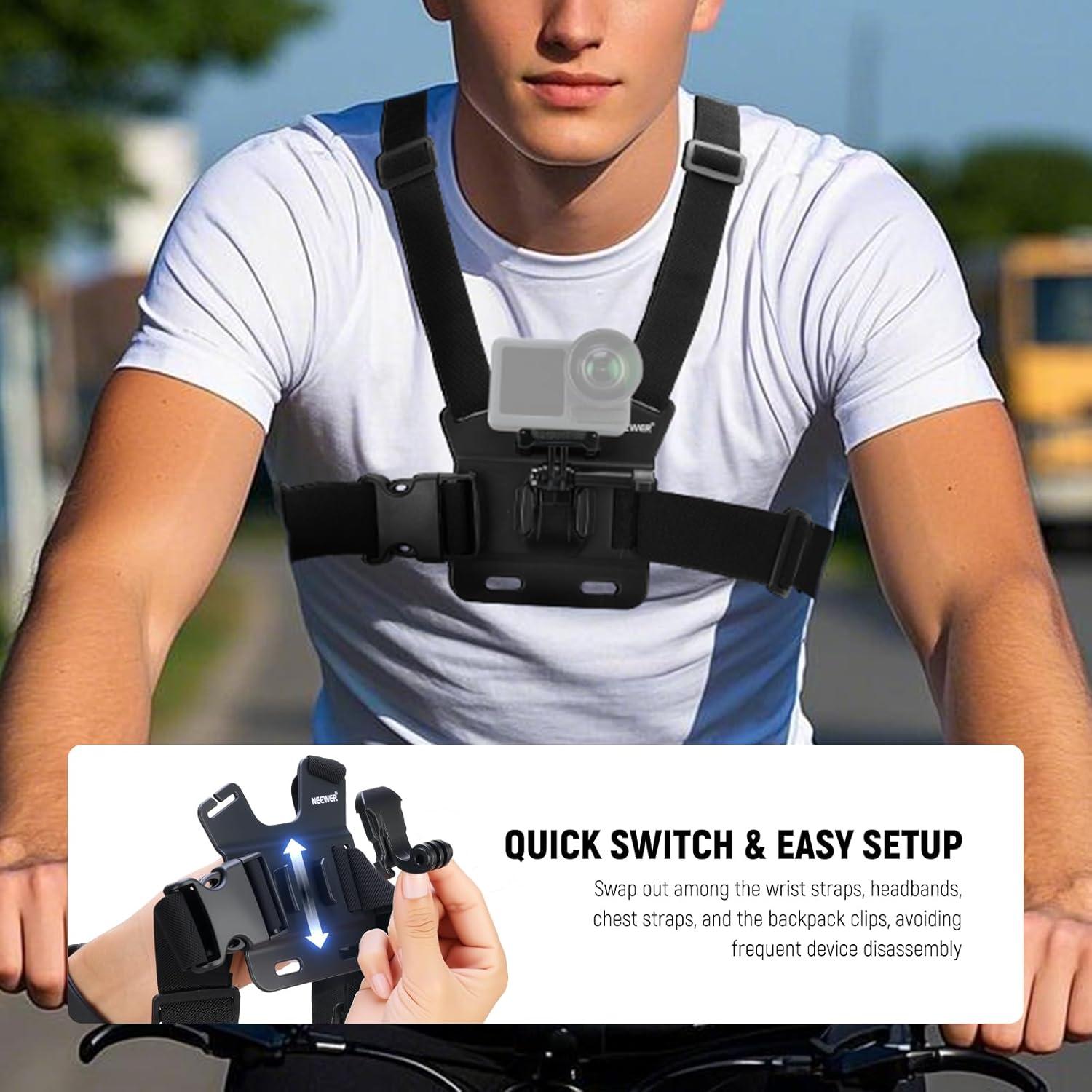 Juego de Accesorios NEEWER para Cámaras de Acción GP-75