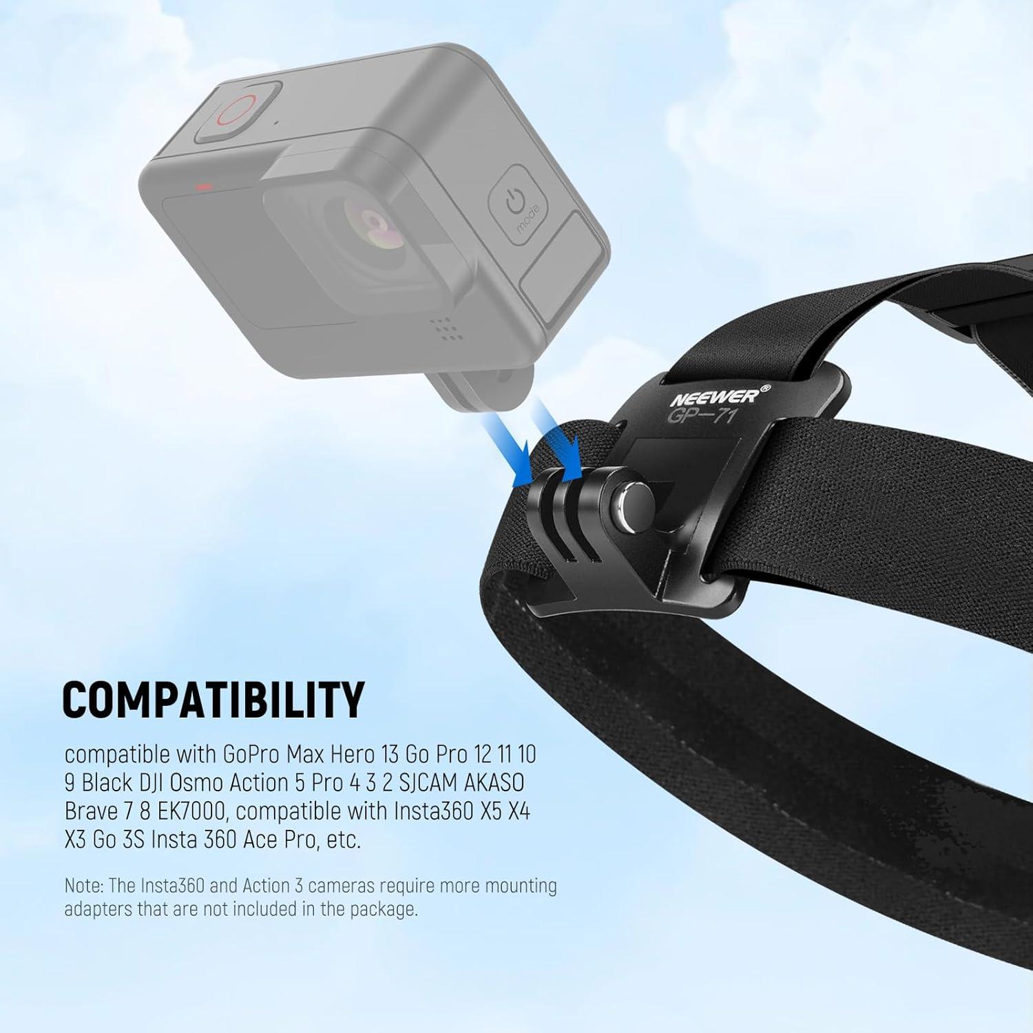 Juego de Accesorios NEEWER para Cámaras de Acción GP-75