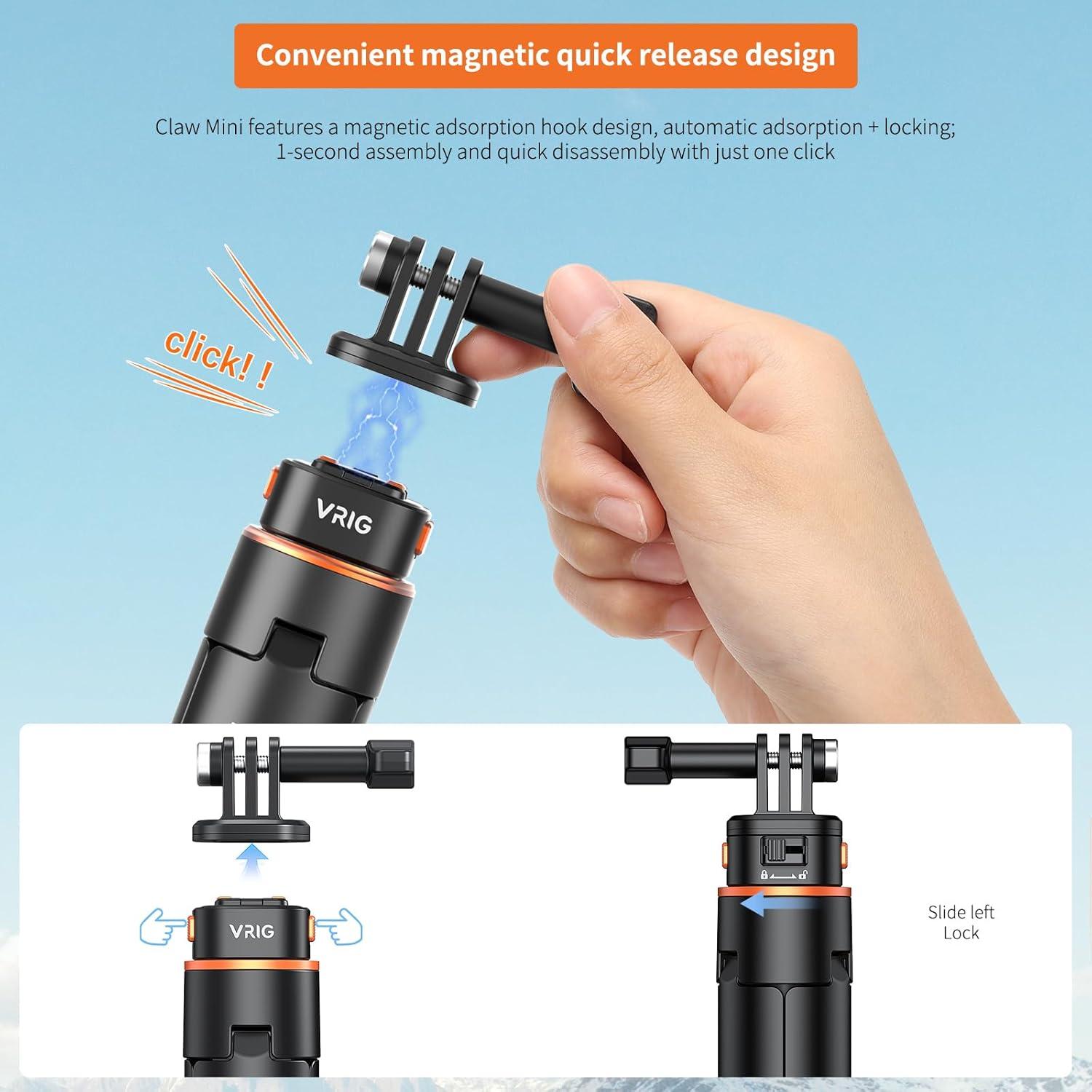 Trípode Extensible VRIG AC-04S para GoPro y DJI - 160 cm