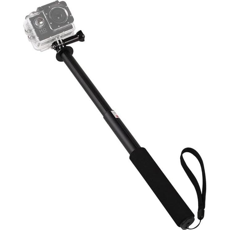 Bastón de Selfie Aluminio Extensible 75.5 cm para GoPro y Smartphone