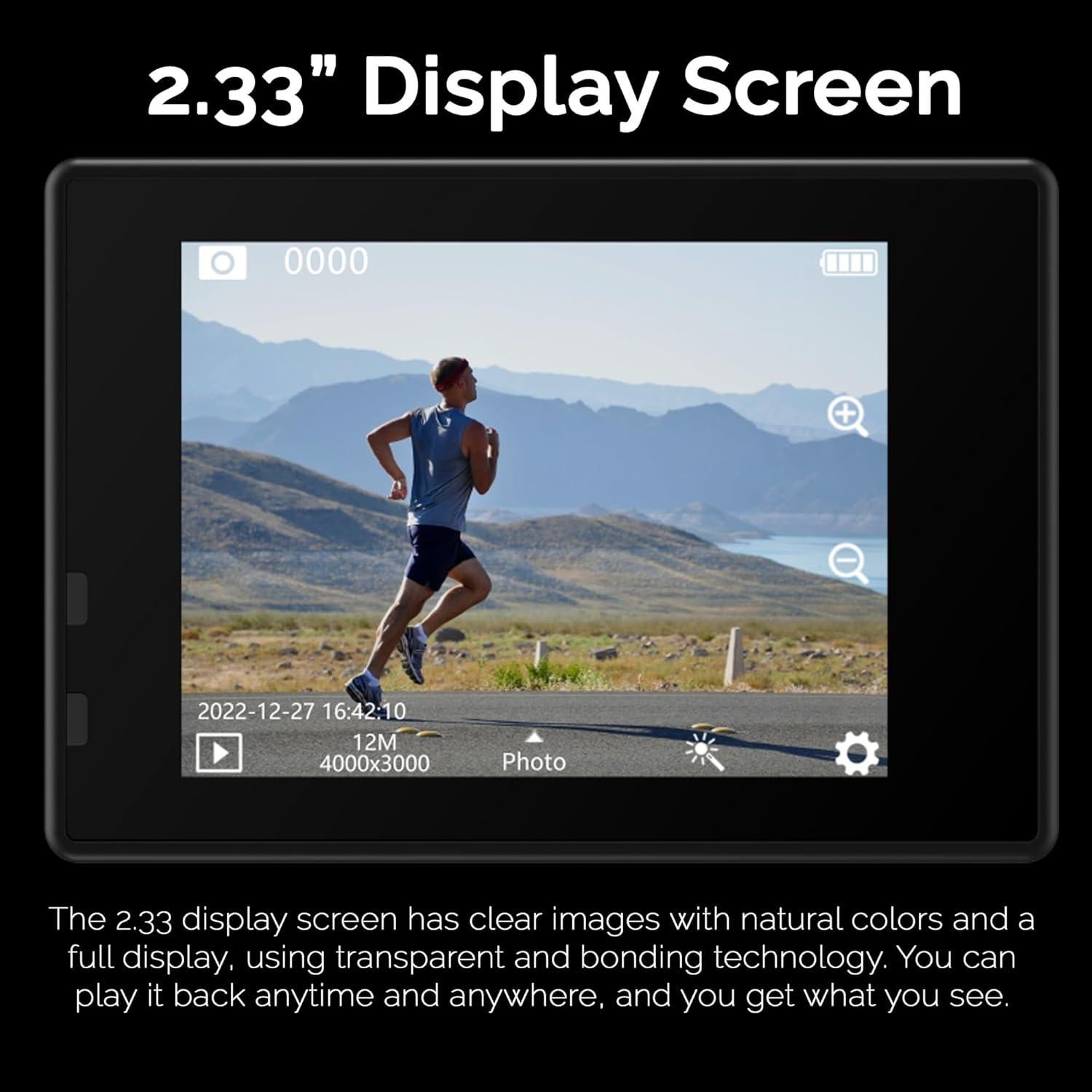 Cámara de Acción SJCAM SJ10 Pro 4K 60fps Pantalla Doble