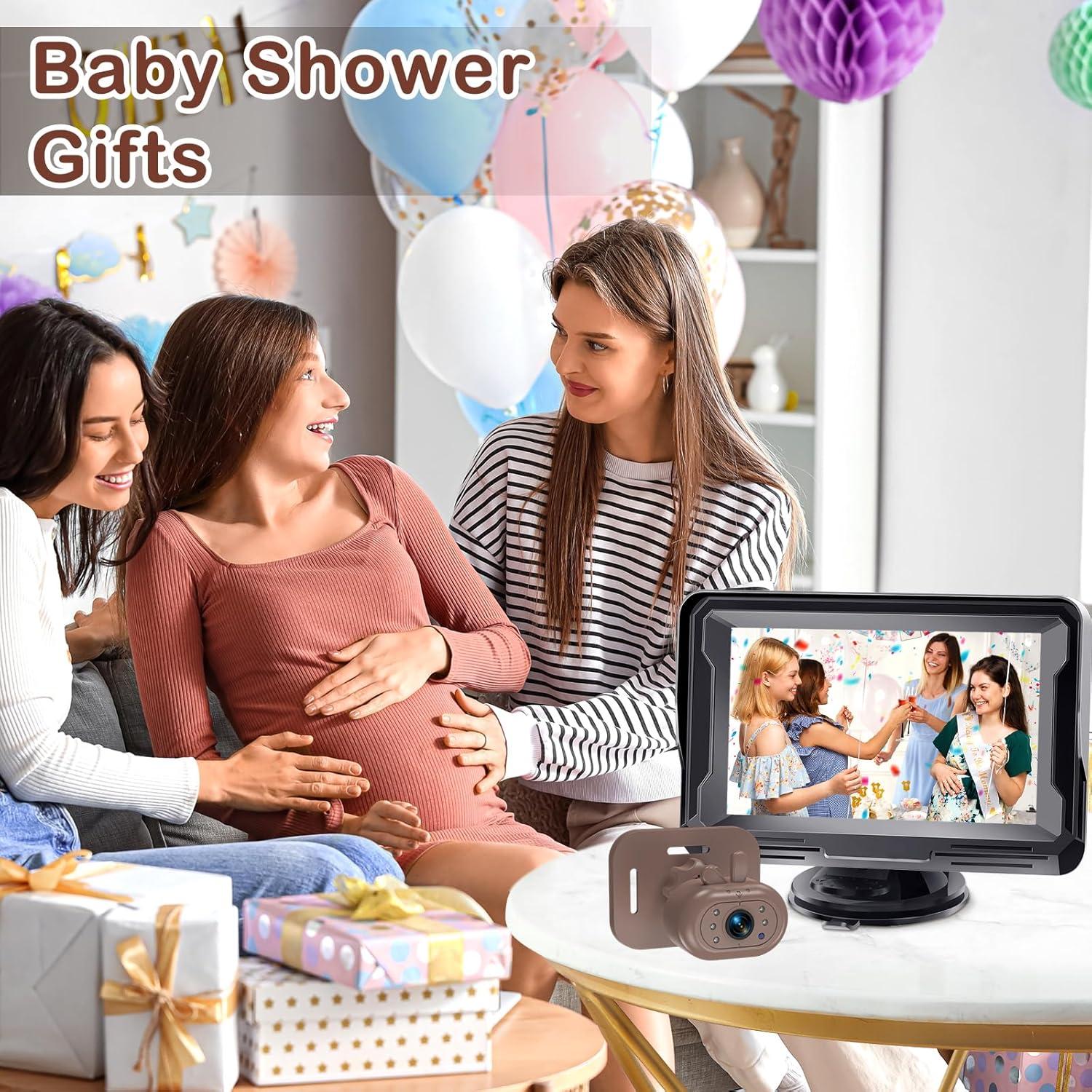 Cámara para coche de bebé AMTIFO 1080P HD con visión nocturna