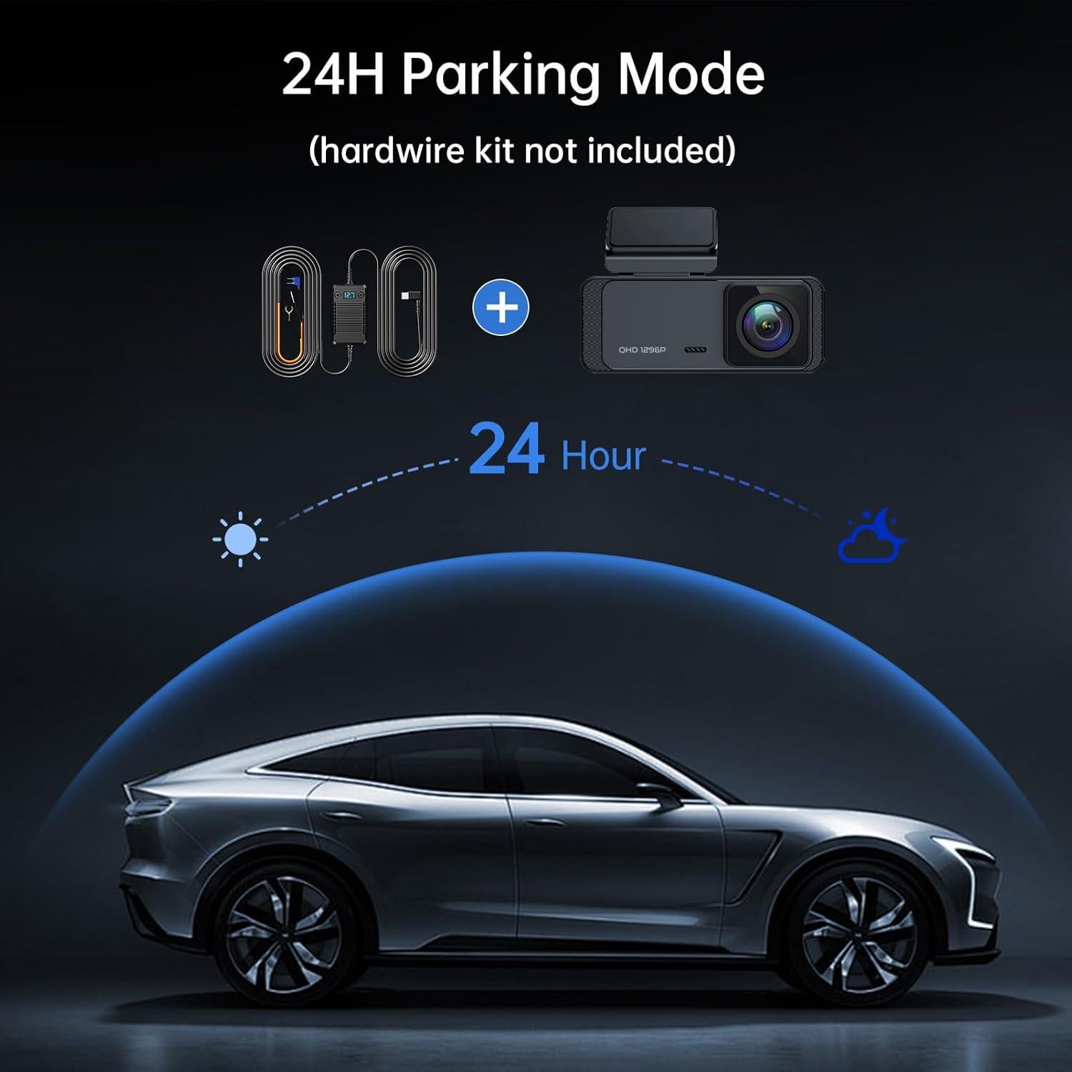 Cámara de tablero Ecomoment con WiFi y visión nocturna 1296P