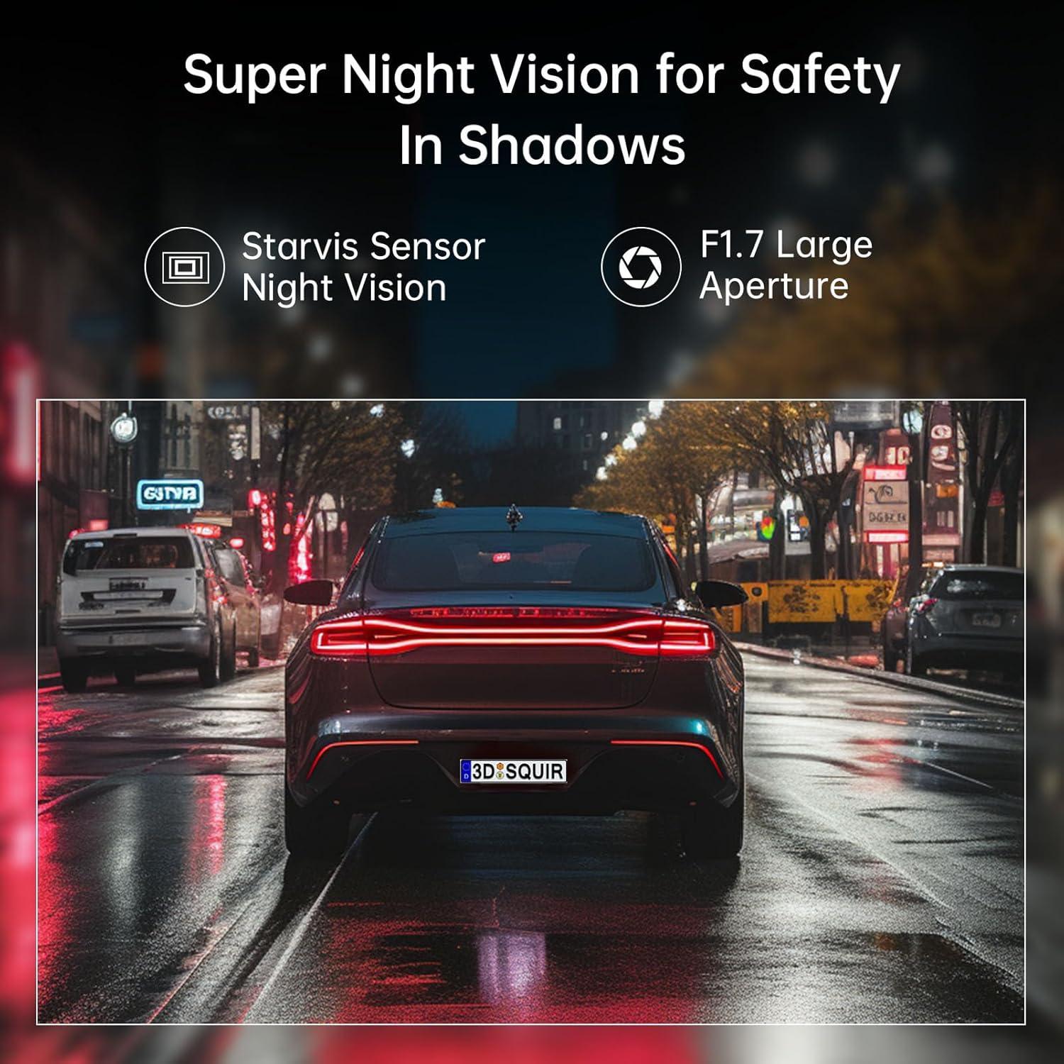 Cámara de tablero Ecomoment con WiFi y visión nocturna 1296P