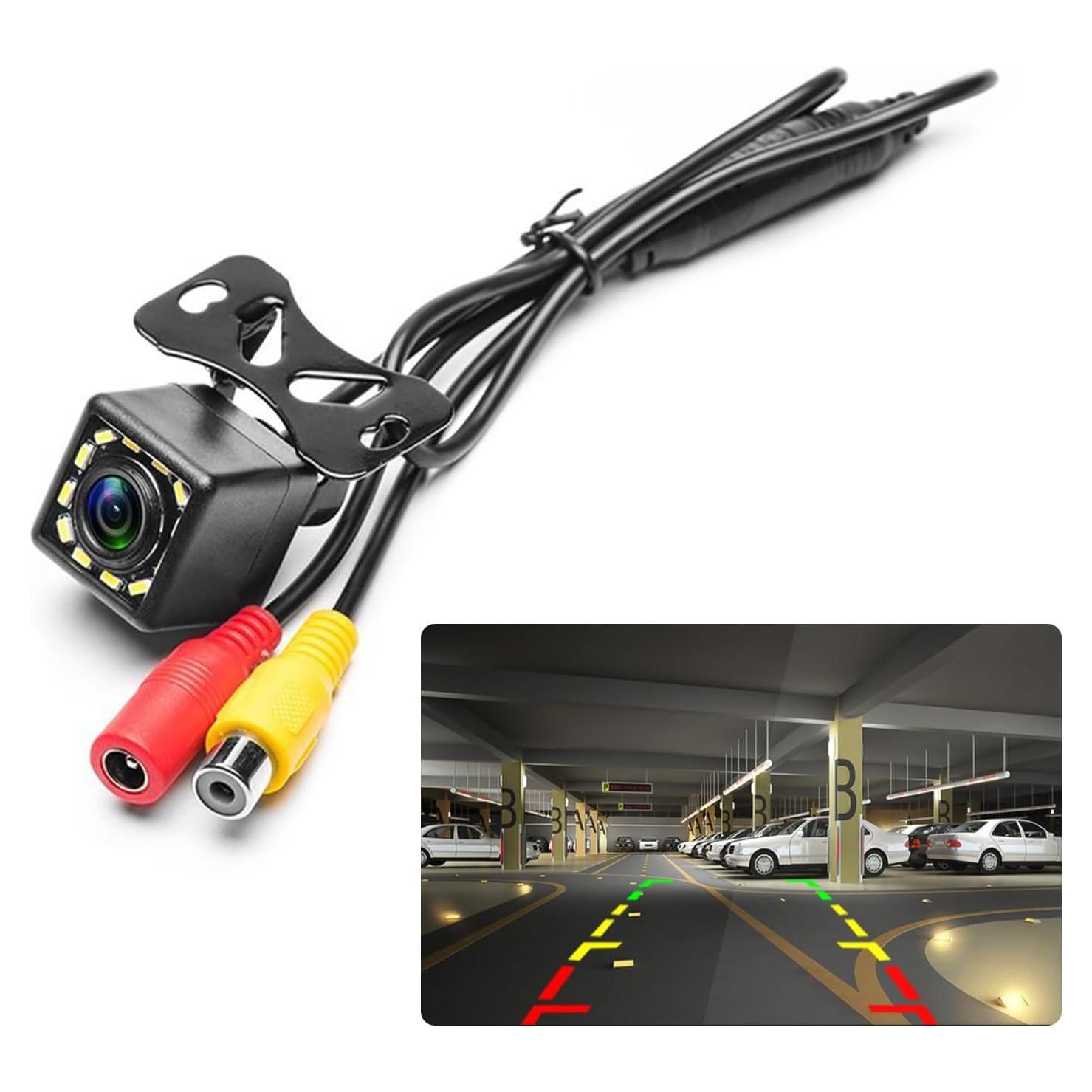 Cámara de Respaldo CAMECHO 12-LED Impermeable 170°