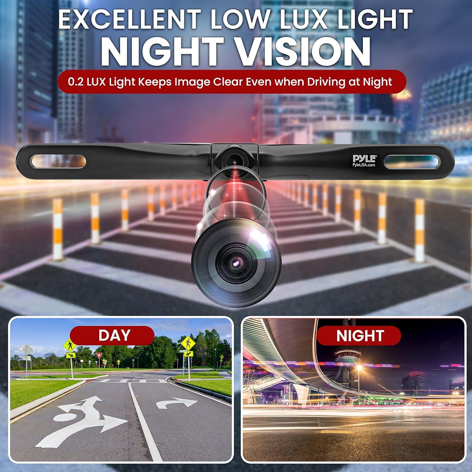 Cámara de Respaldo Pyle PLCM18BC Impermeable 420 TVL