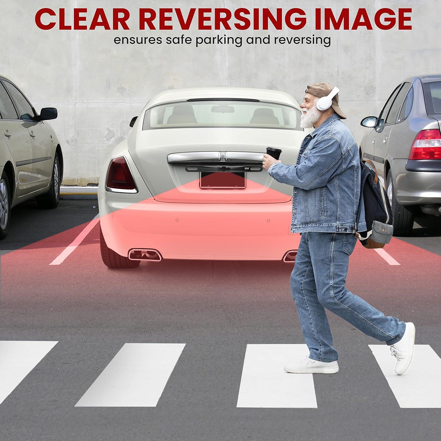 Cámara de Respaldo Pyle PLCM18BC Impermeable 420 TVL