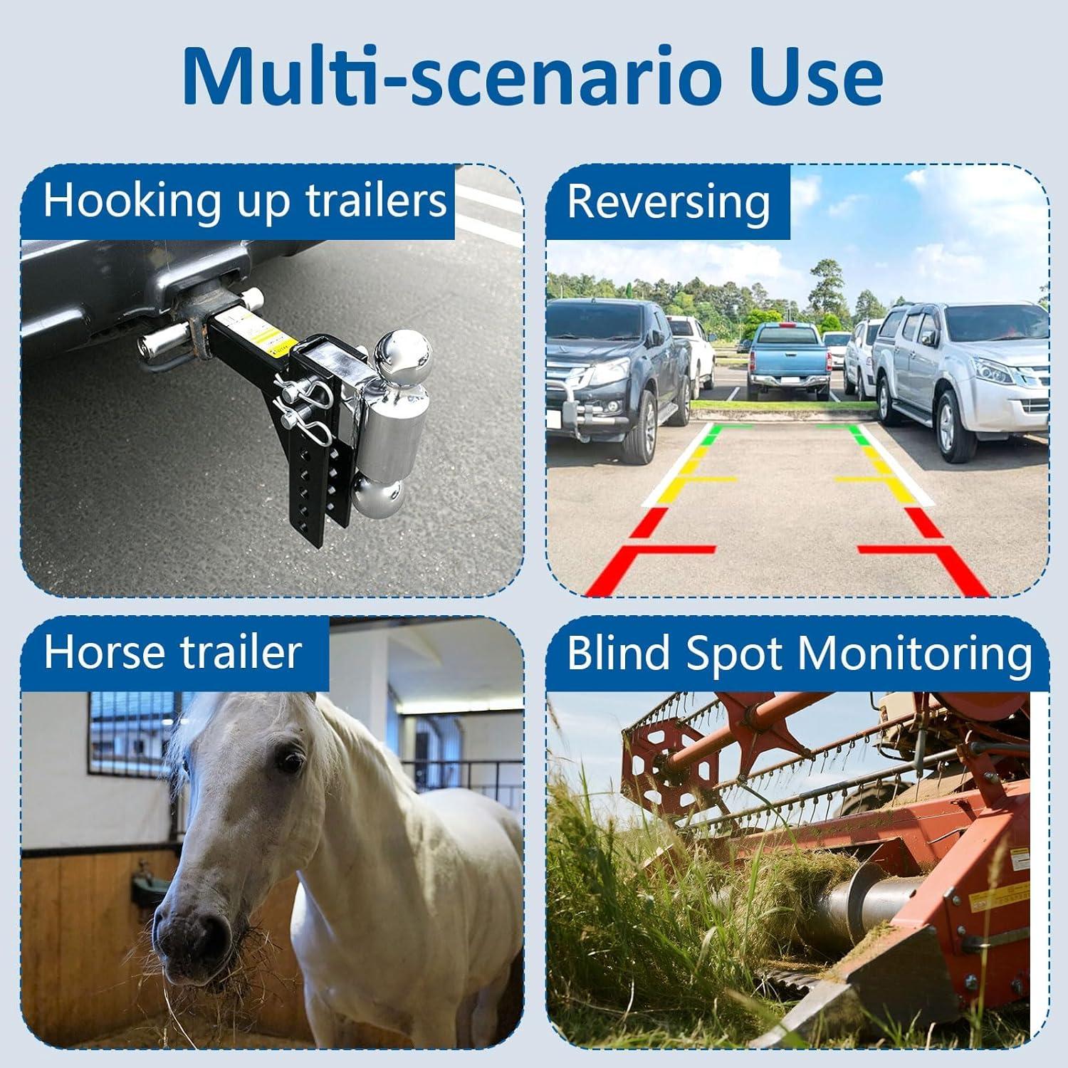 Cámara de Respaldo Dual Yakry Y142 con Monitor HD 7"