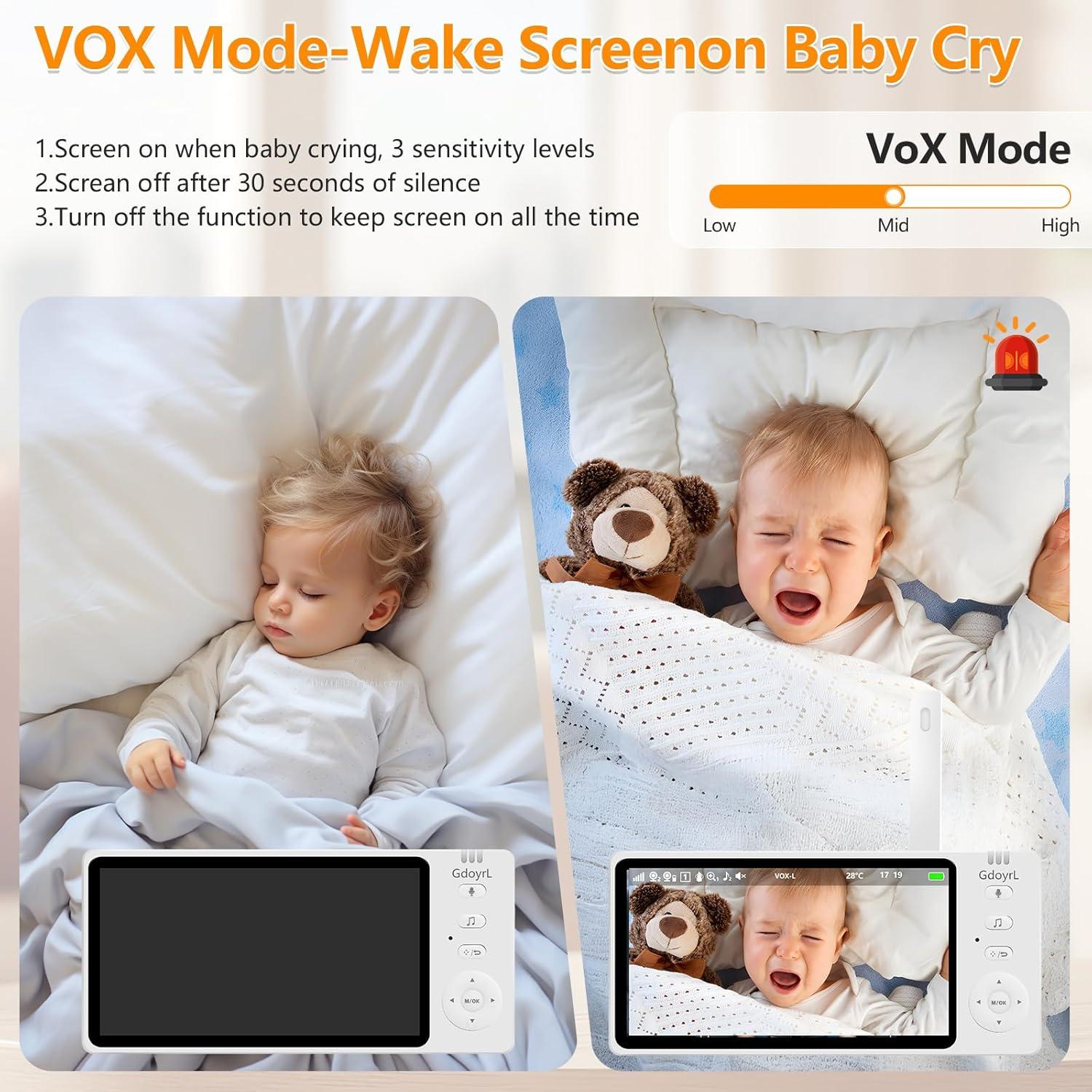 Cámara de Coche Inalámbrica Anhong 5" HD 1080P con Alerta de Temperatura