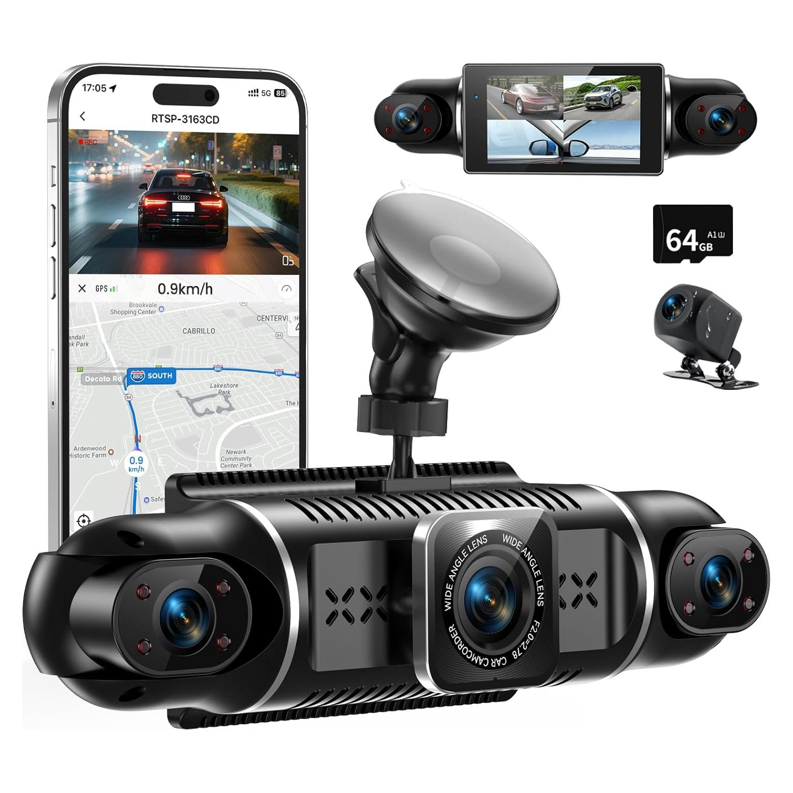 Cámara de tablero 4 canales JoycePure 360° 2K + 3x1080P