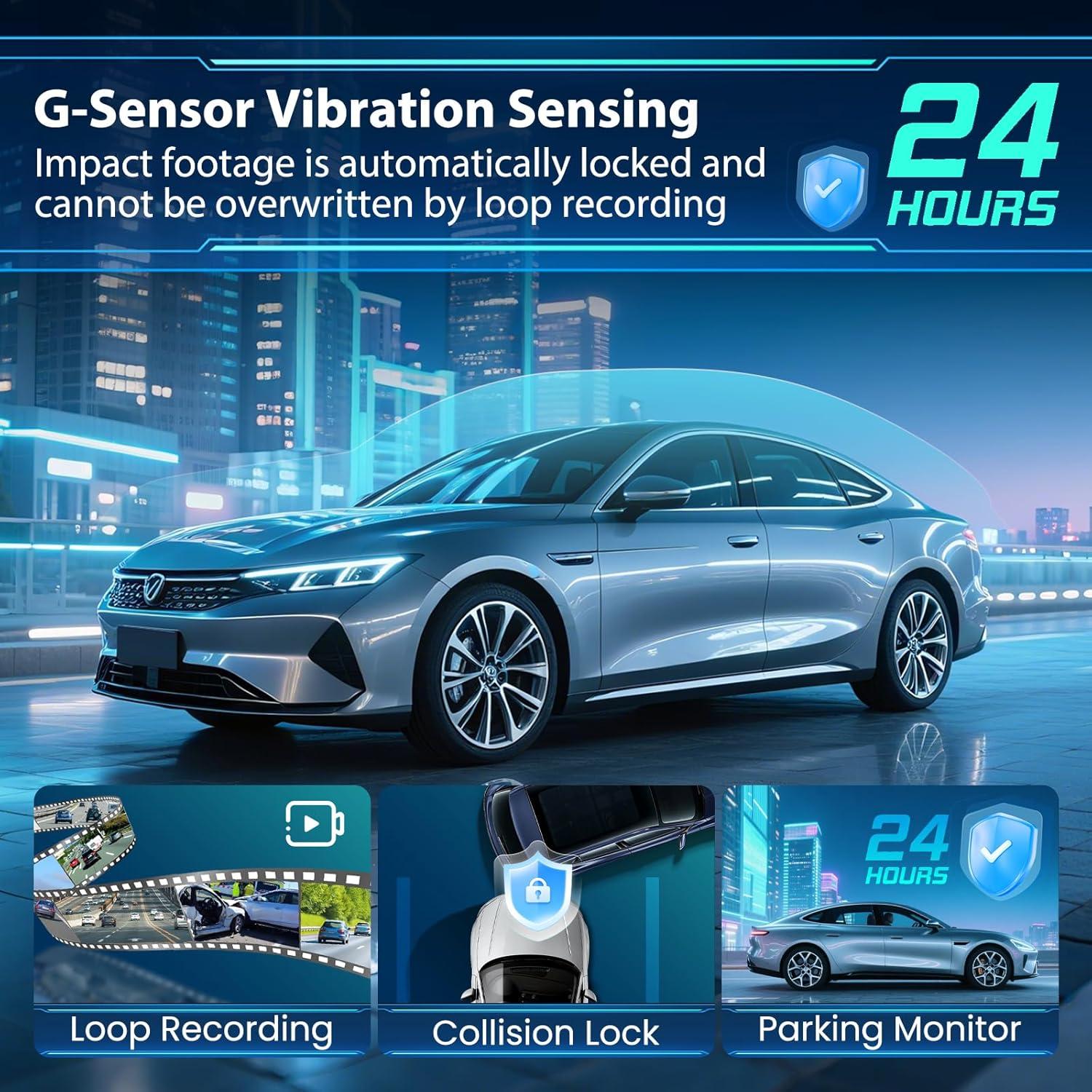 Cámara de tablero 4 canales JoycePure 360° 2K + 3x1080P